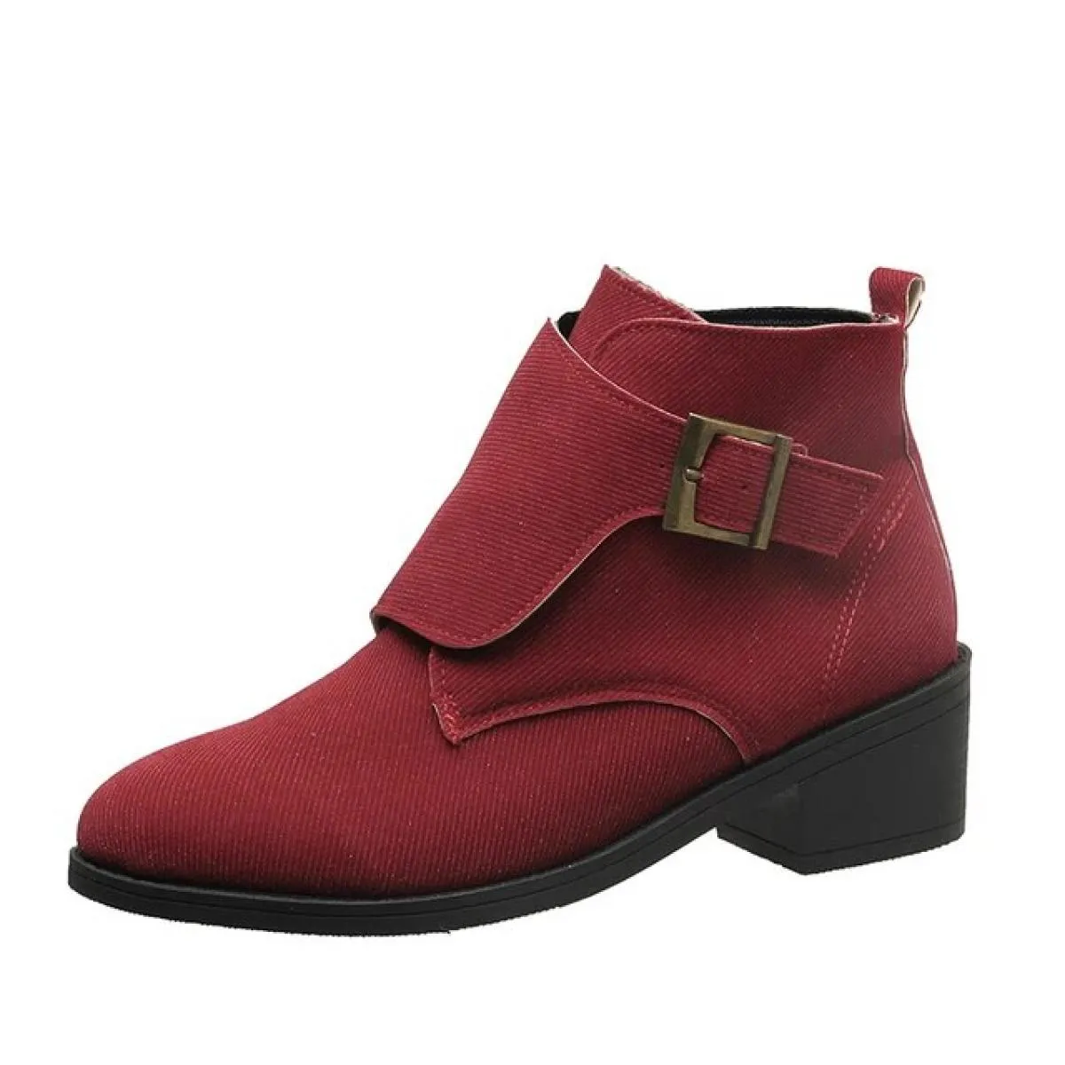 2023 delle nuove donne di vendita calde in pelle scamosciata autunno stivaletti testa tonda casual breve moda tinta unita stival