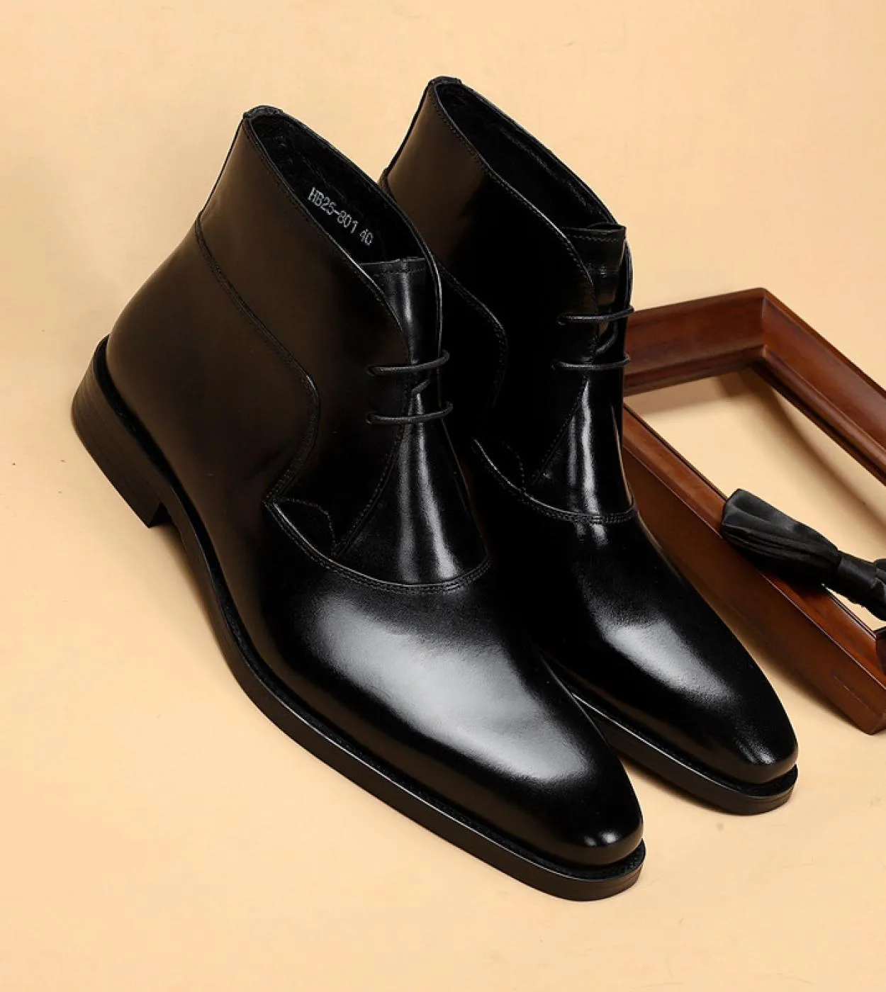 2023 Fashion Mens Boots Luxury Genuine Leather New Style Ankle Chelsea Boots Comfortable Quality Casual Man Leather Wor