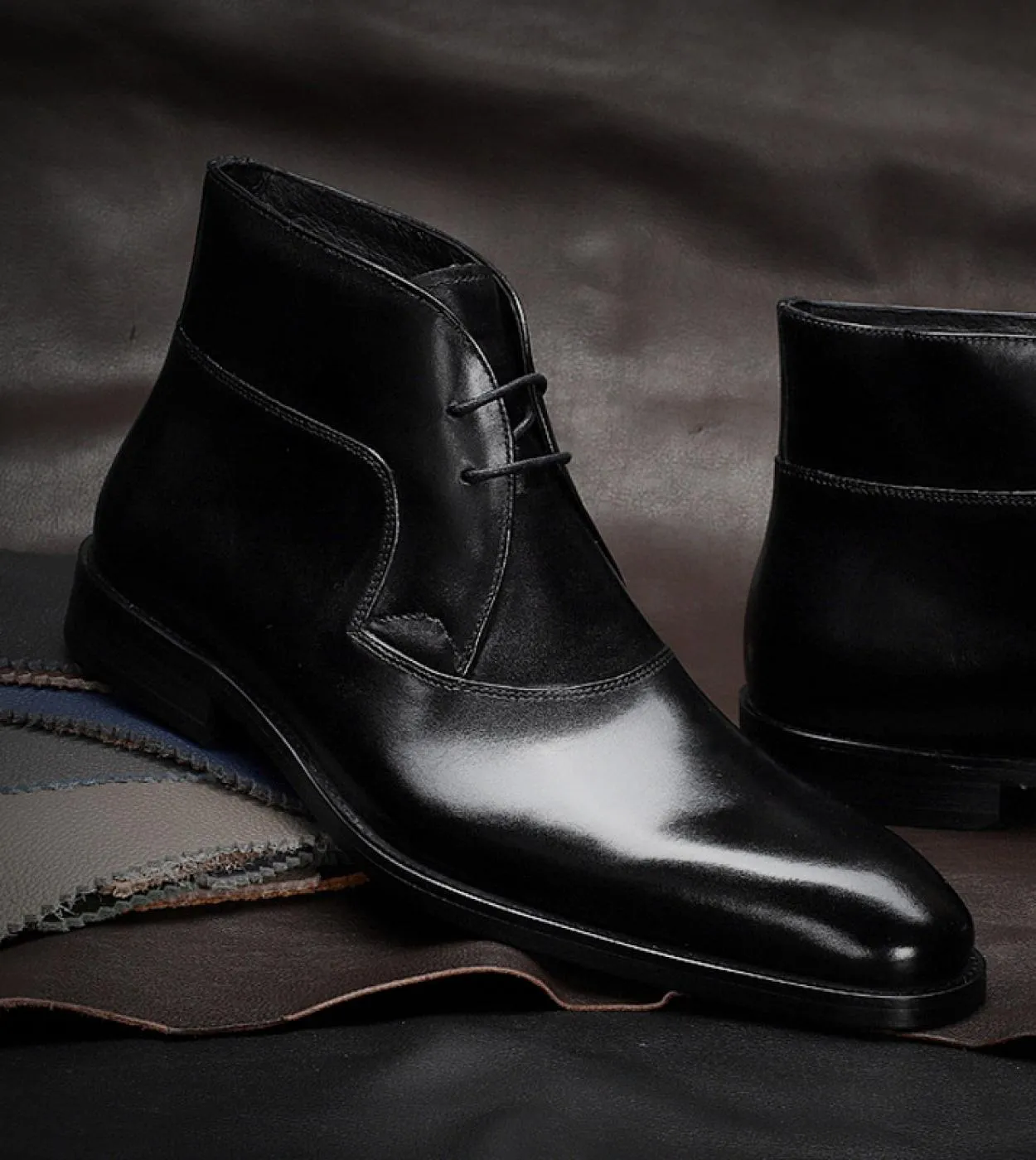 2023 Fashion Mens Boots Luxury Genuine Leather New Style Ankle Chelsea Boots Comfortable Quality Casual Man Leather Wor