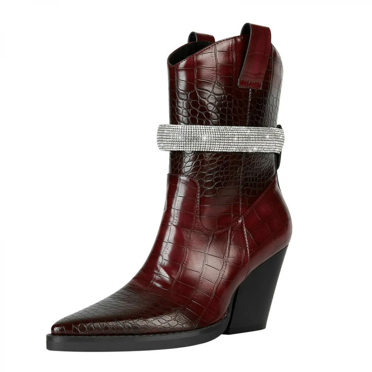 2024 nuove donne stivali da cowboy alla caviglia tacco alto autunno inverno scarpe occidentali punta a punta stivaletti casual d