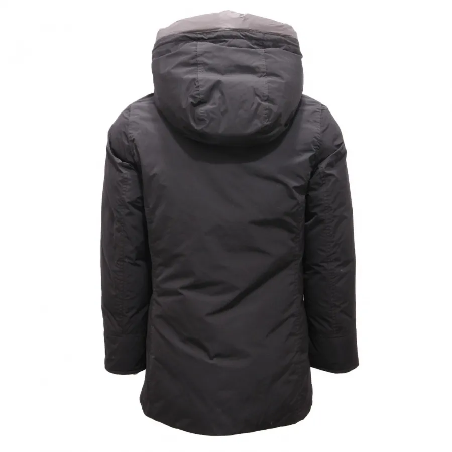 2305AL piumino bimba girl WOOLRICH kids REVERSIBLE down parka black