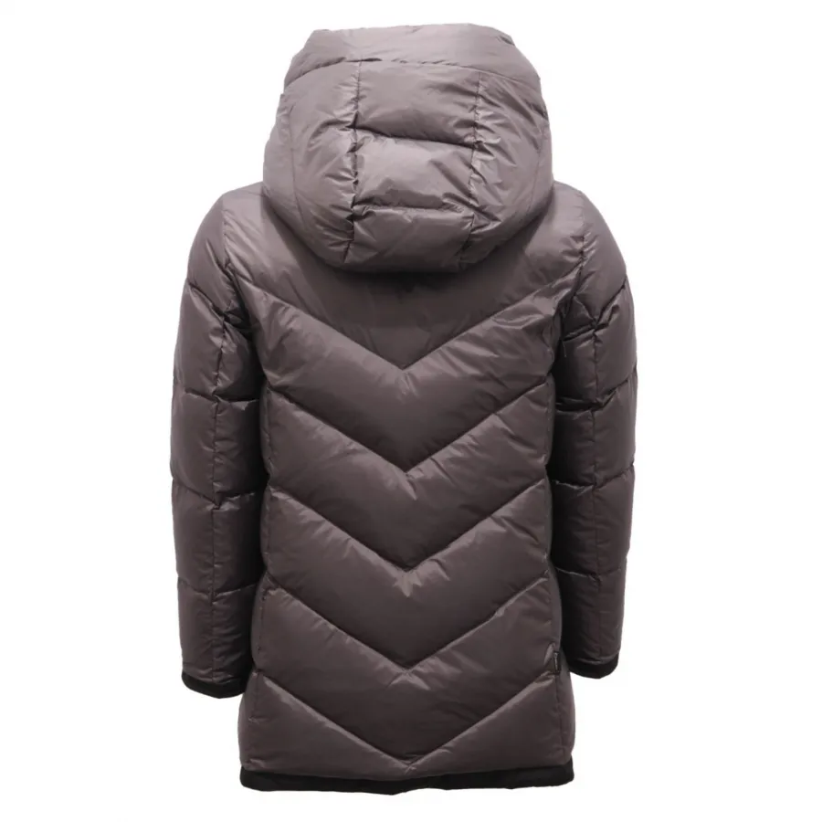 2305AL piumino bimba girl WOOLRICH kids REVERSIBLE down parka black