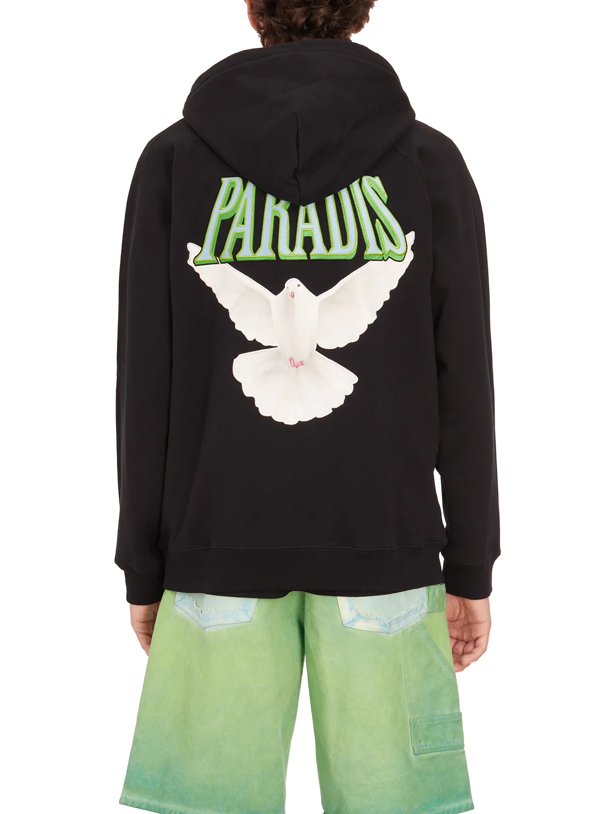 3PARADIS  FELPA IN COTONE CON ZIP E CAPPUCCIO 