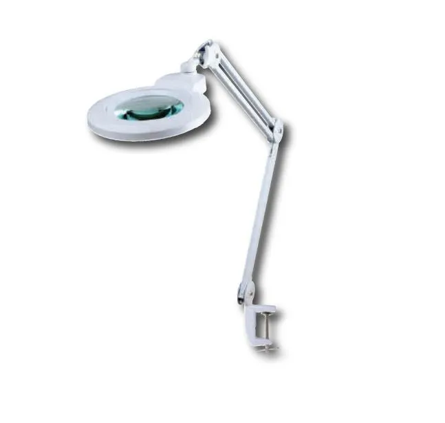 996.904 Lampada da lavoro 220V con DIMMER, Luce 60 Led, lente diametro 150mm, 2 lenti intercambiabili 3+20 e 5+20 diottrie
