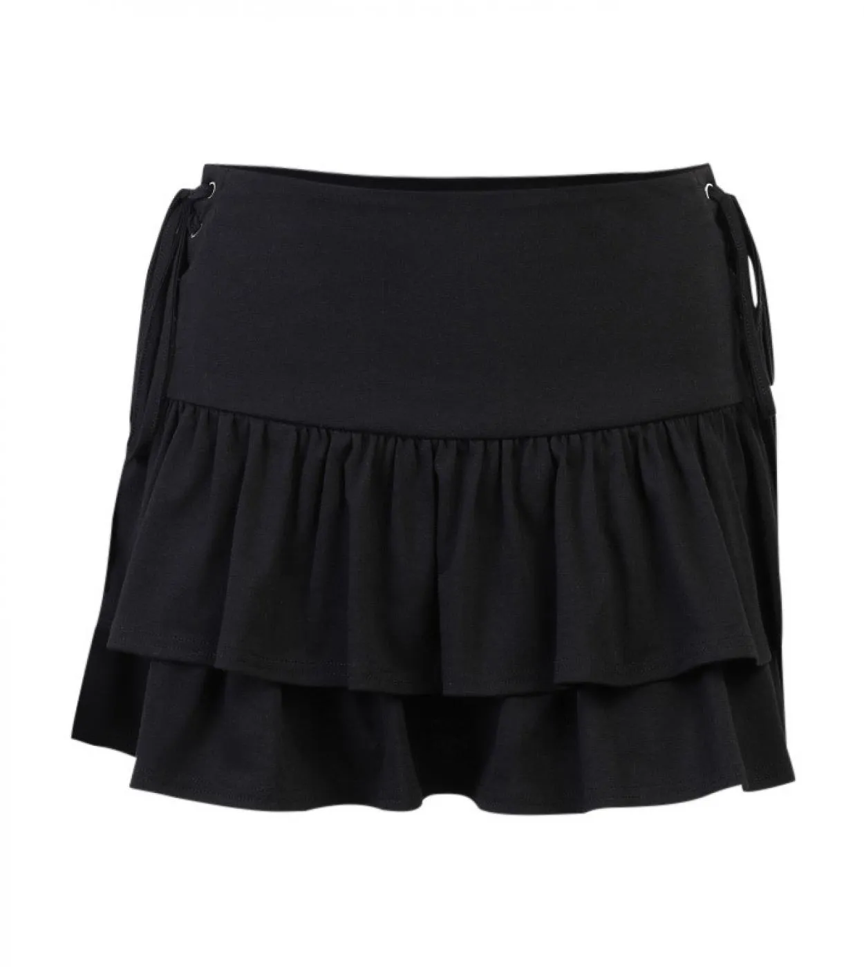 Abbigliamento donna Gonna gotica Streetwear Mall Donna  E Girl Vita alta Fasciatura Minigonne Nero Dark Punk Emo Alt Cl