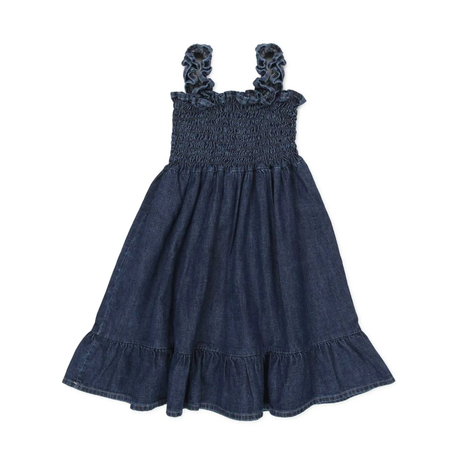 Abito Di Jeans Blu Scuro Bambina
