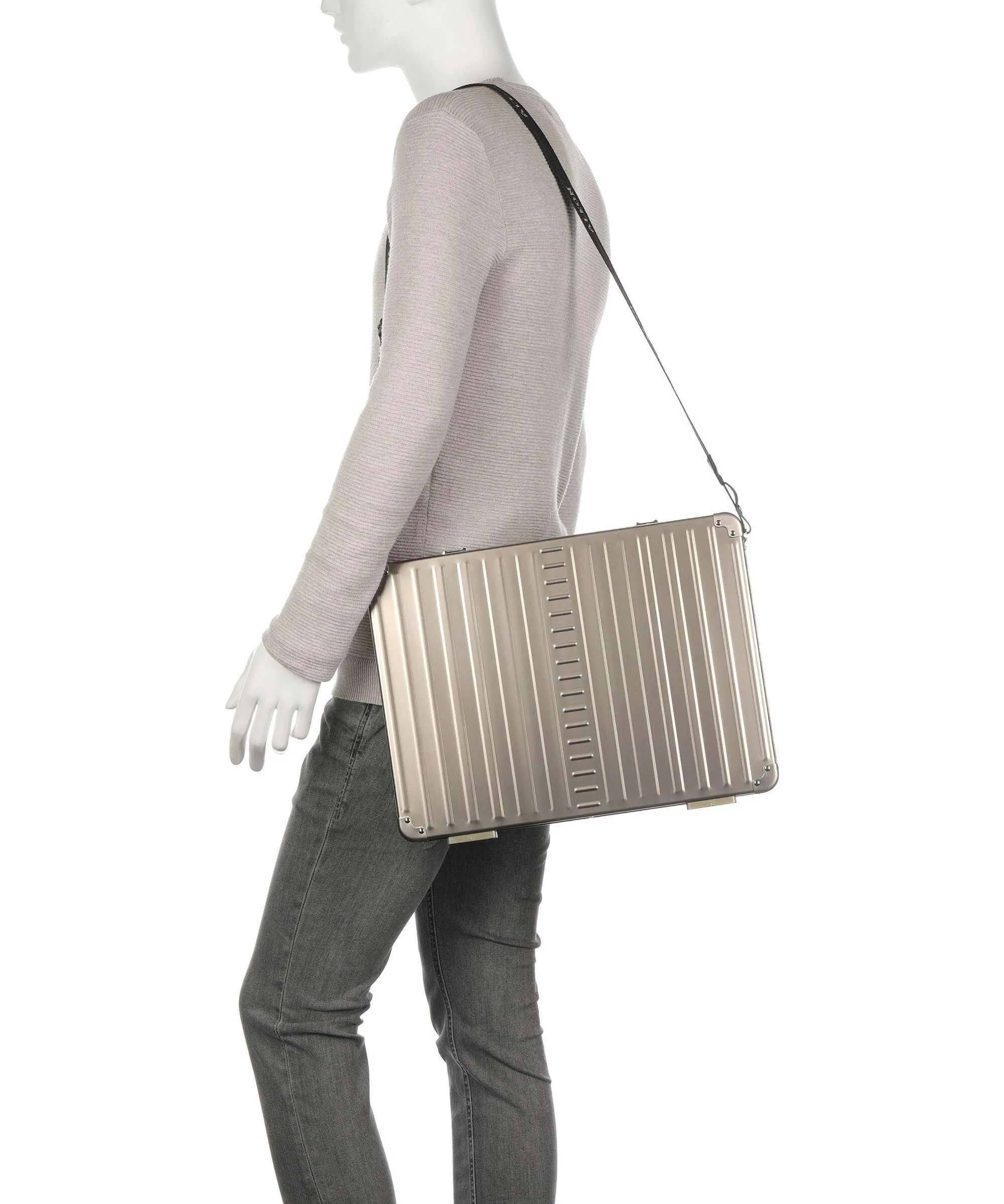  Aleon Borsa porta pc 17″ alluminio argento  