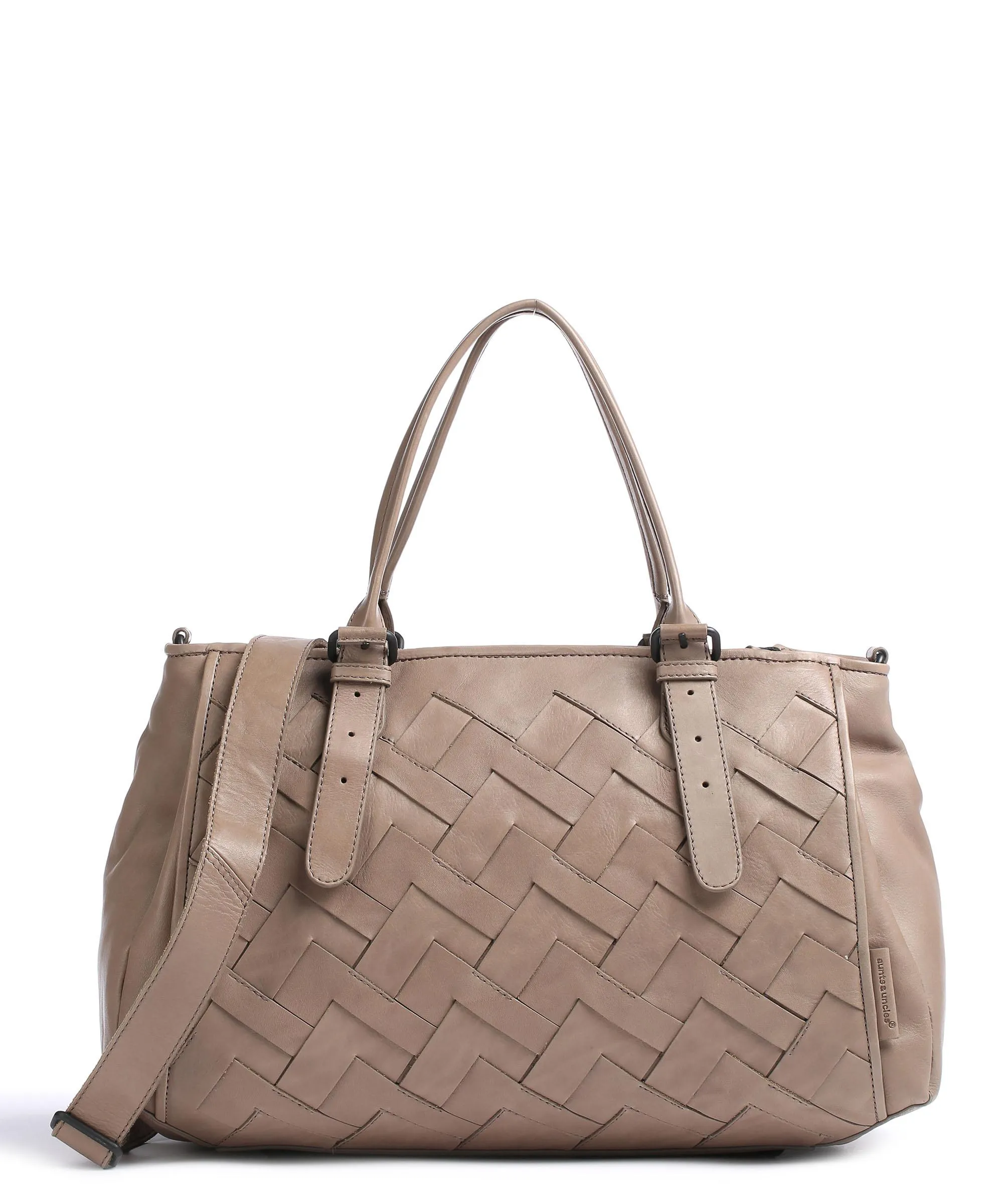  Aunts & Uncles Grandma's Luxury Club Mrs. Shortbread Borsa shopper pelle bovina noce  