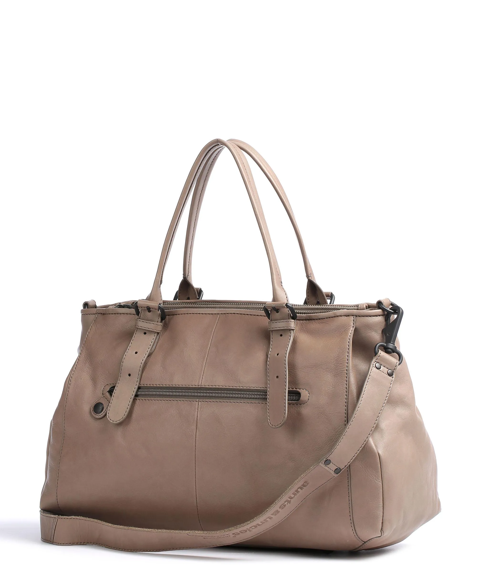 Aunts & Uncles Grandma's Luxury Club Mrs. Shortbread Borsa shopper pelle bovina noce  