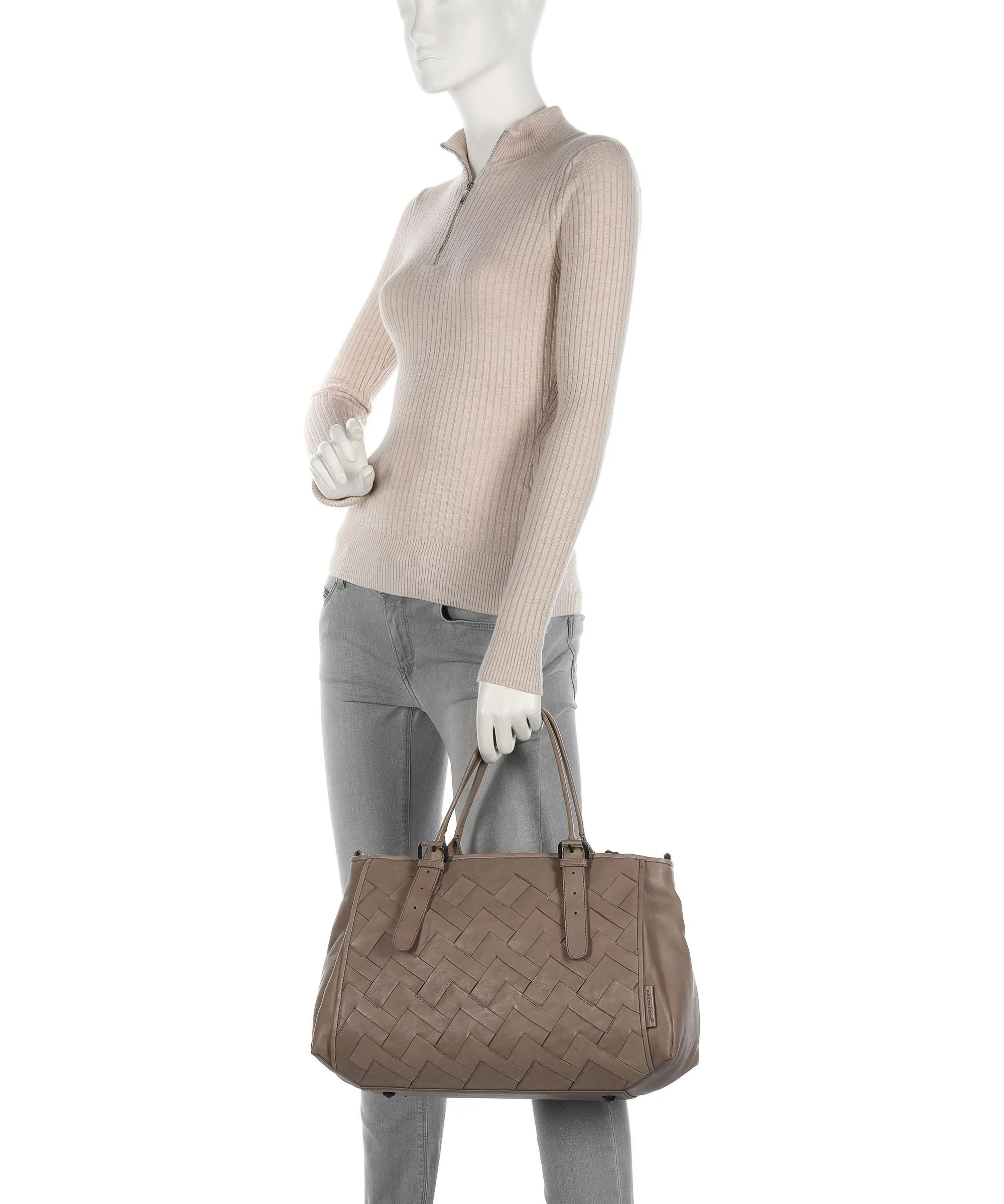  Aunts & Uncles Grandma's Luxury Club Mrs. Shortbread Borsa shopper pelle bovina noce  
