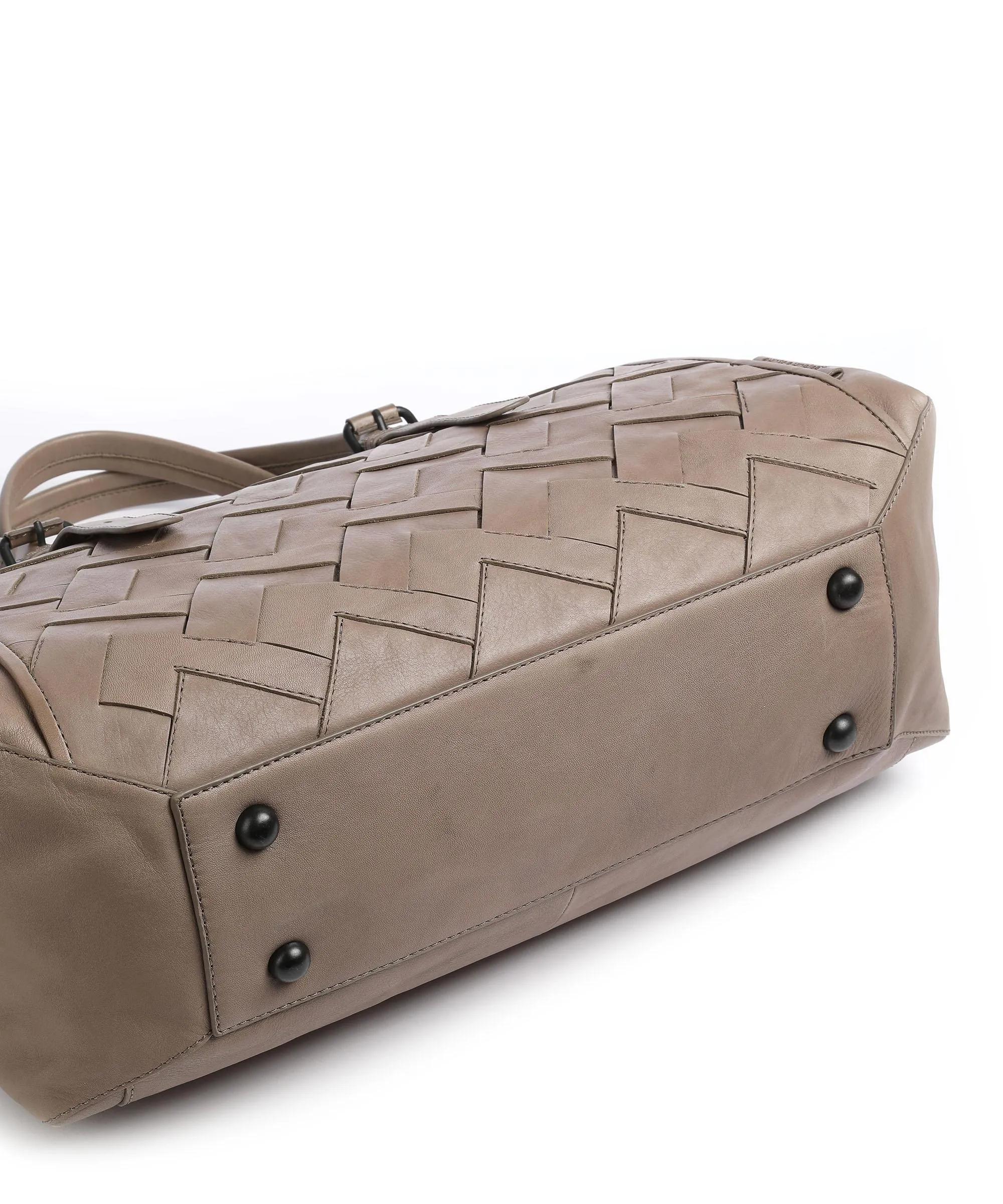  Aunts & Uncles Grandma's Luxury Club Mrs. Shortbread Borsa shopper pelle bovina noce  