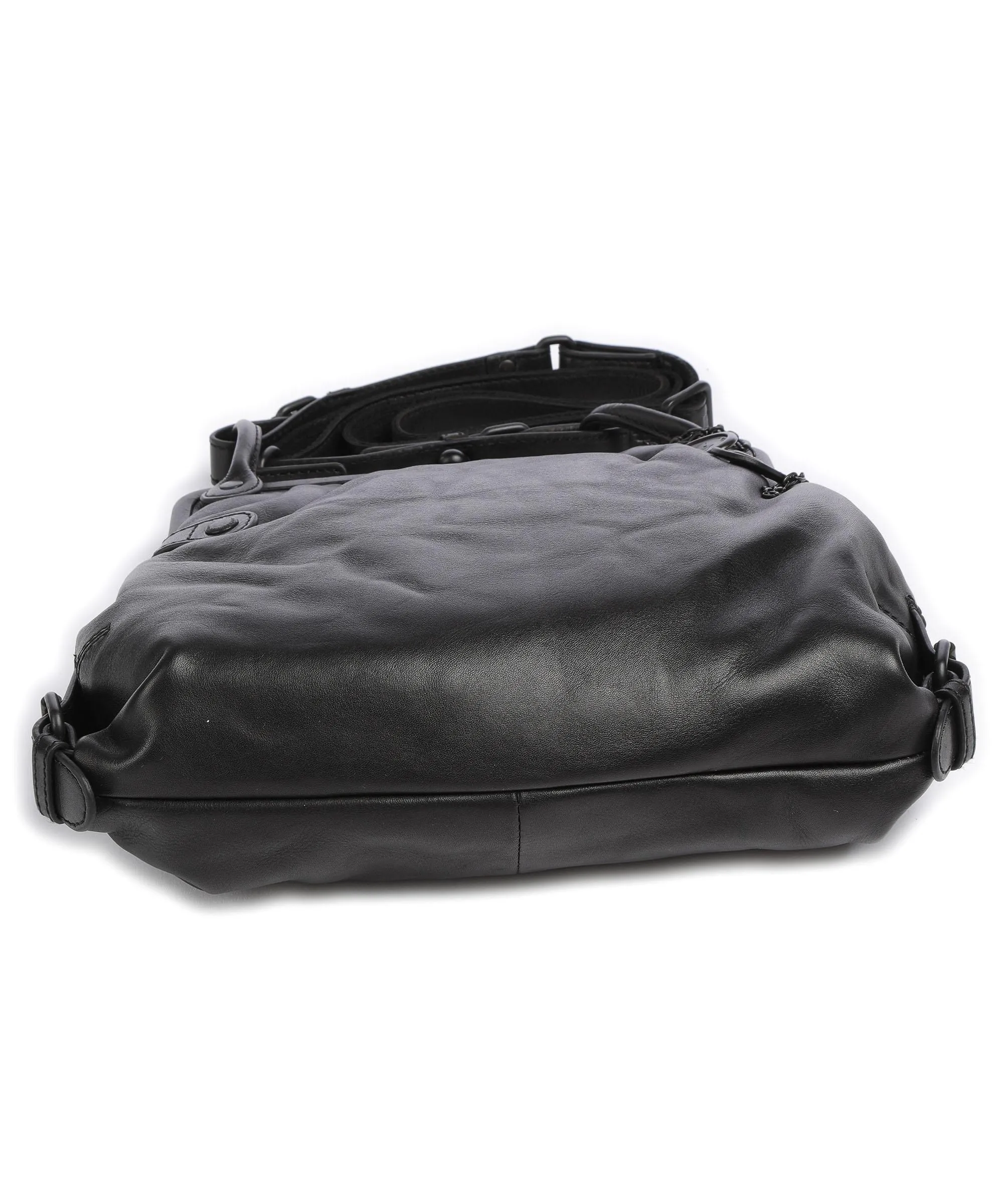  Aunts & Uncles Grandma's Luxury Club Mrs. Tea Cake Borsa a spalla pelle di vacchetta finemente grana nero  