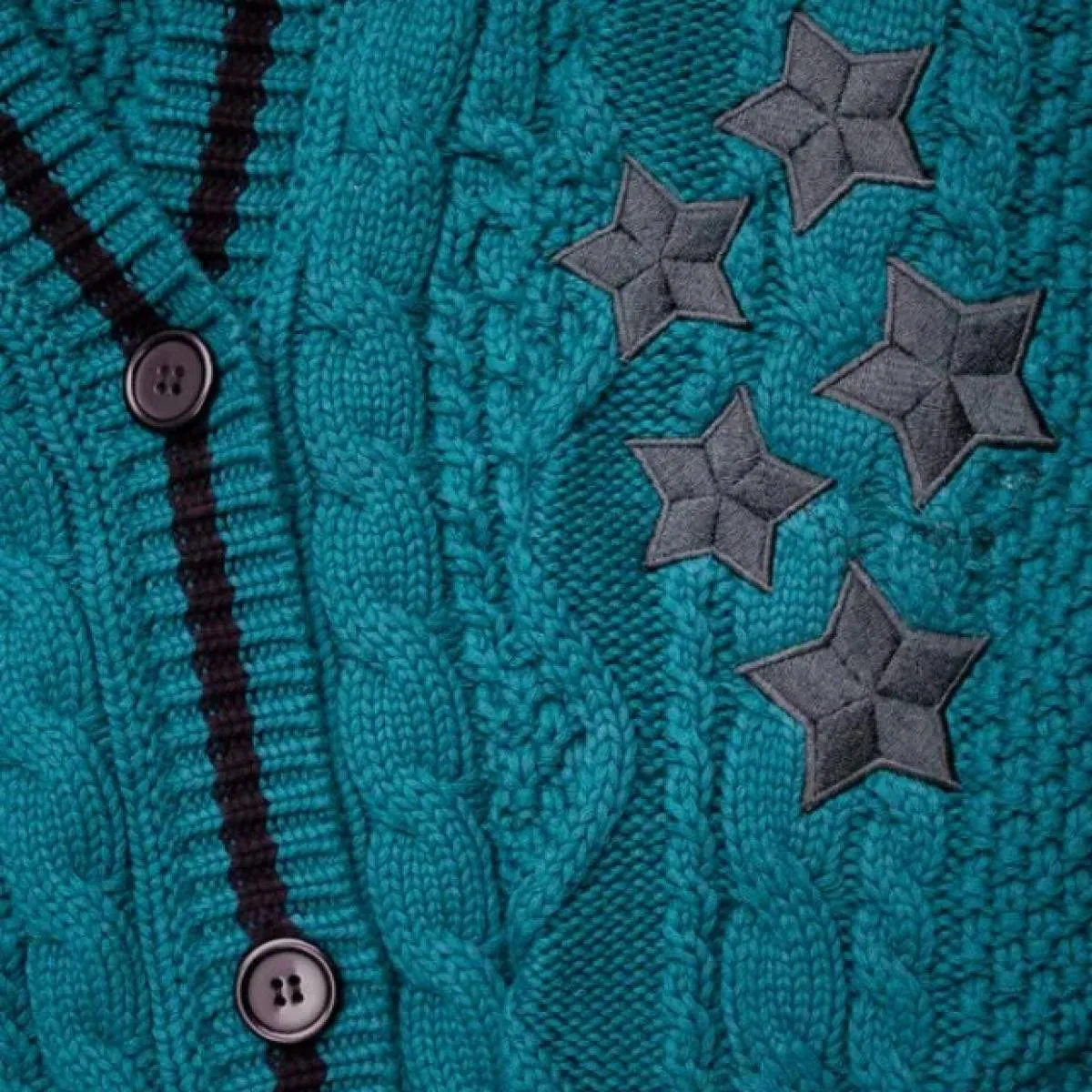 Autunno Inverno Nuovo maglione ricamato a mano Donna Fashion Design Star Pattern Cardigan a maniche lunghe Maglioni lavorati a m