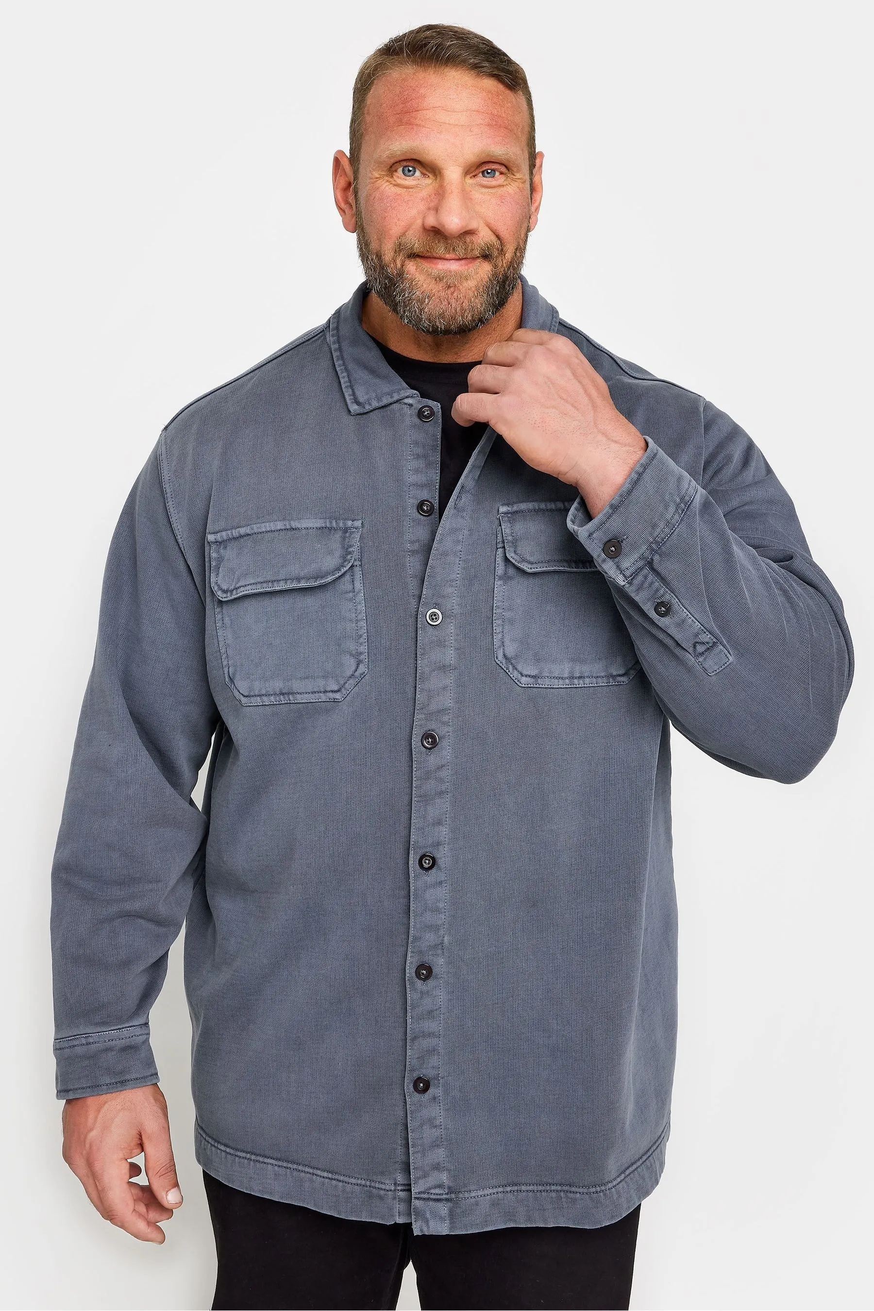 BadRhino Big & Tall stile camicia tinta in camicia