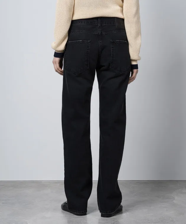 Ballantyne Jeans neri con logo metallico BLT170UCTYY