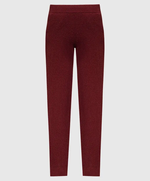 Ballantyne Joggers in lana bordeaux B1T0427W114