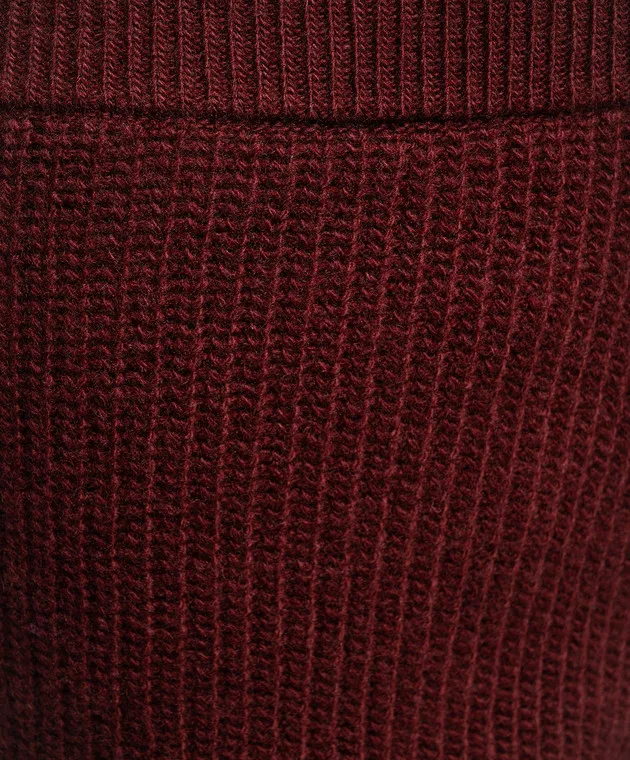 Ballantyne Joggers in lana bordeaux B1T0427W114