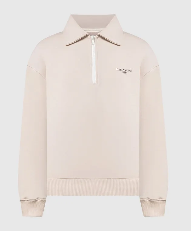 Ballantyne Polo beige con logo BLW151UCT96