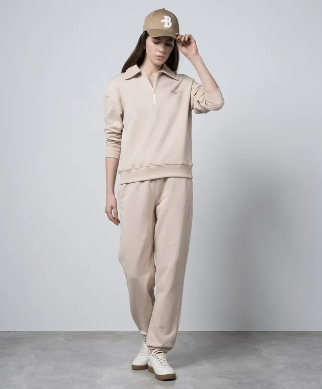 Ballantyne Polo beige con logo BLW151UCT96