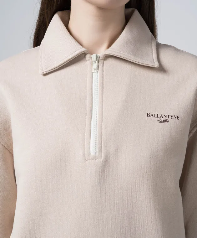 Ballantyne Polo beige con logo BLW151UCT96