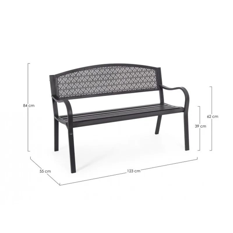 Bizzotto outdoor Panca Lizette antracite