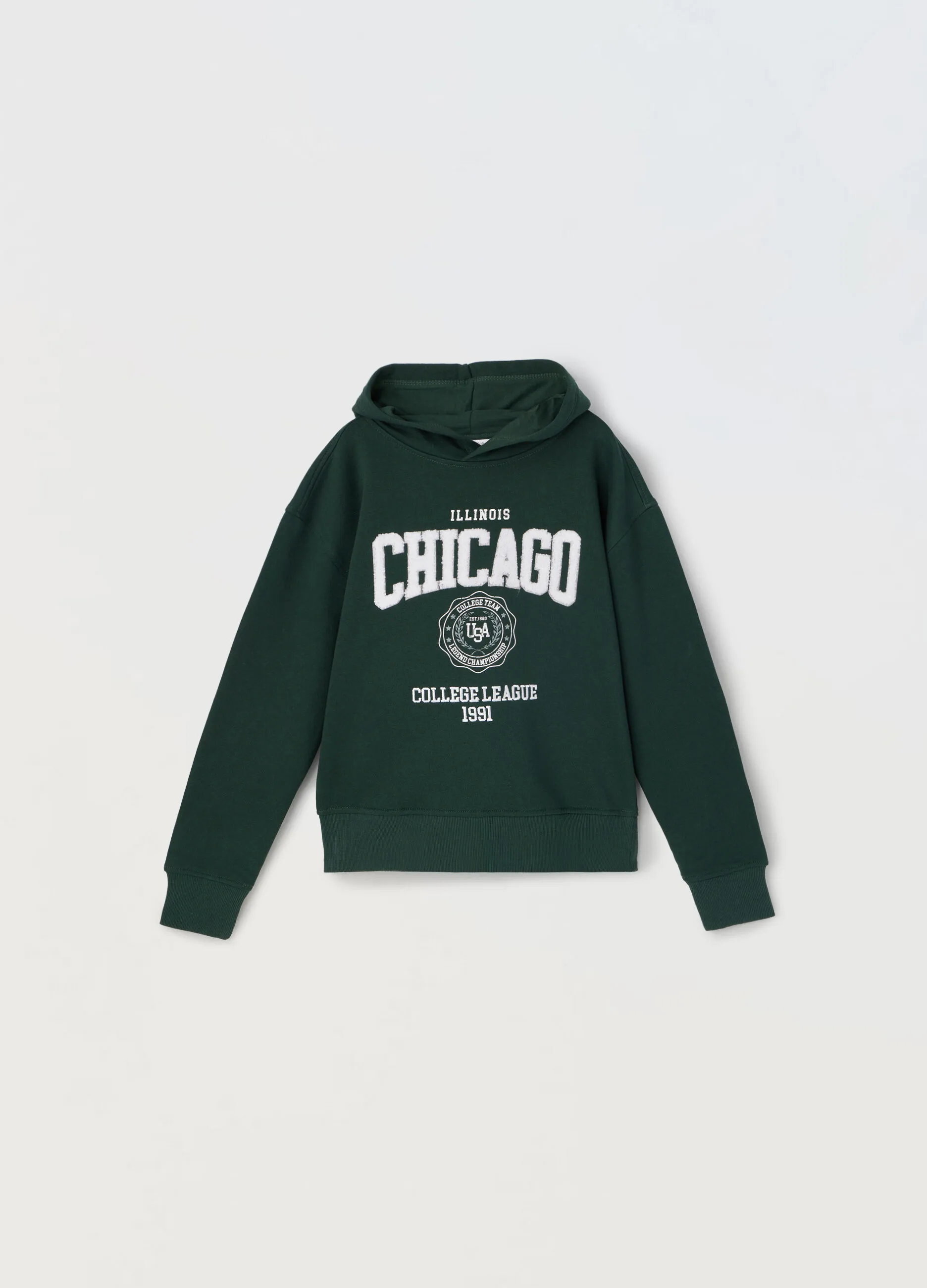 BLUKIDS  Felpa con cappuccio in misto cotone ragazzo