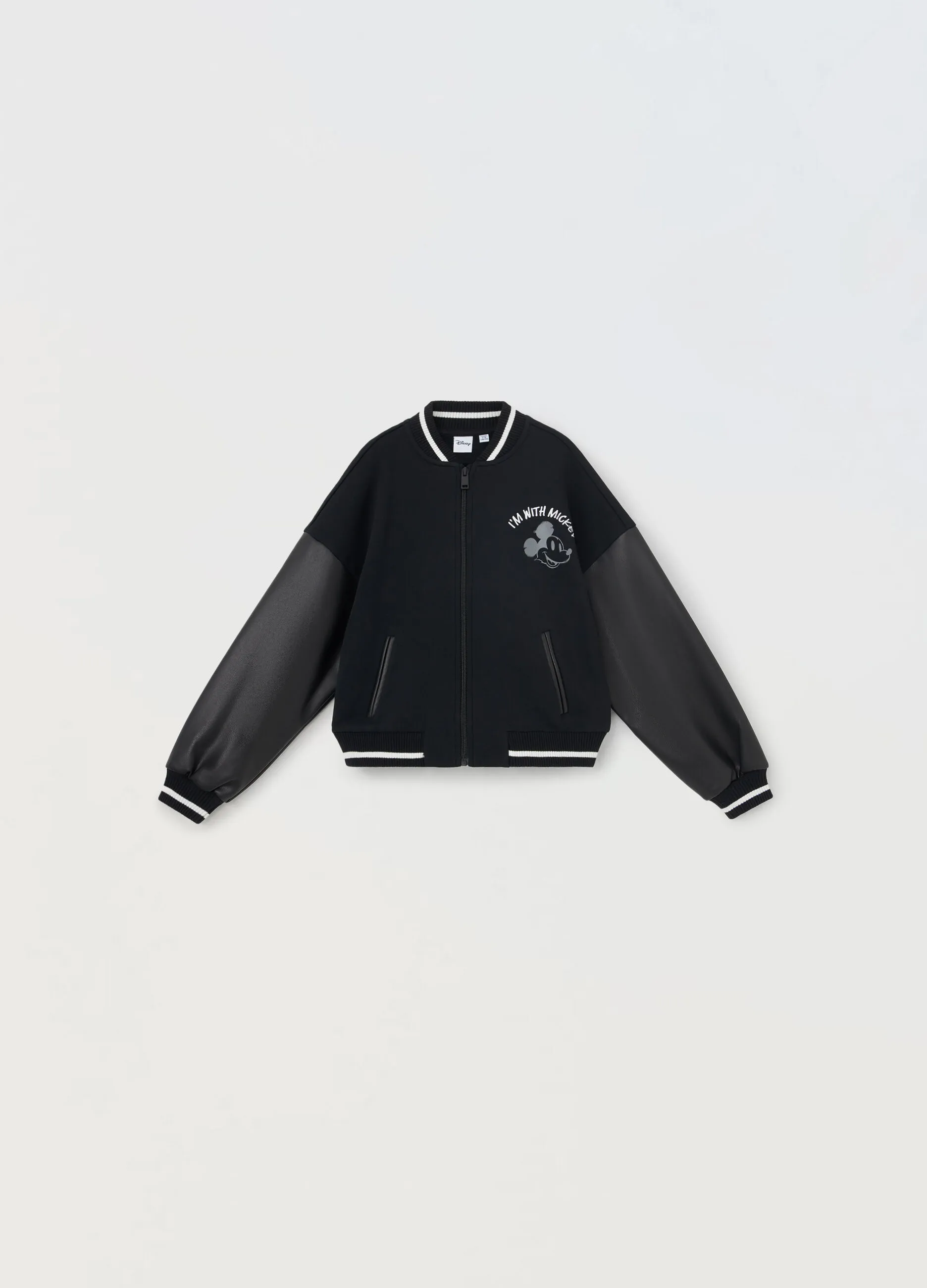 BLUKIDS  Felpa varsity in cotone con inserti ragazza