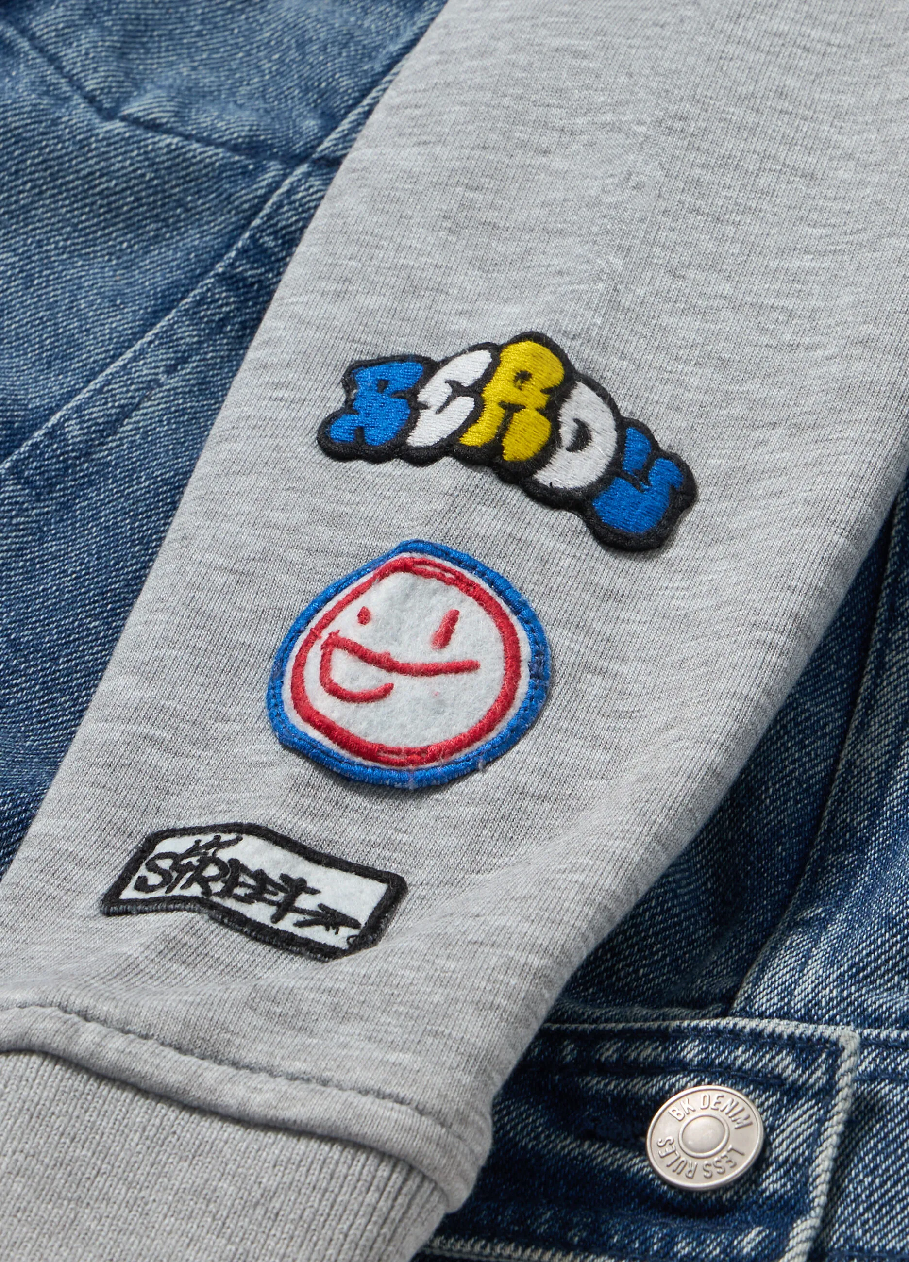 BLUKIDS  Giubbino in denim con cappuccio bambino