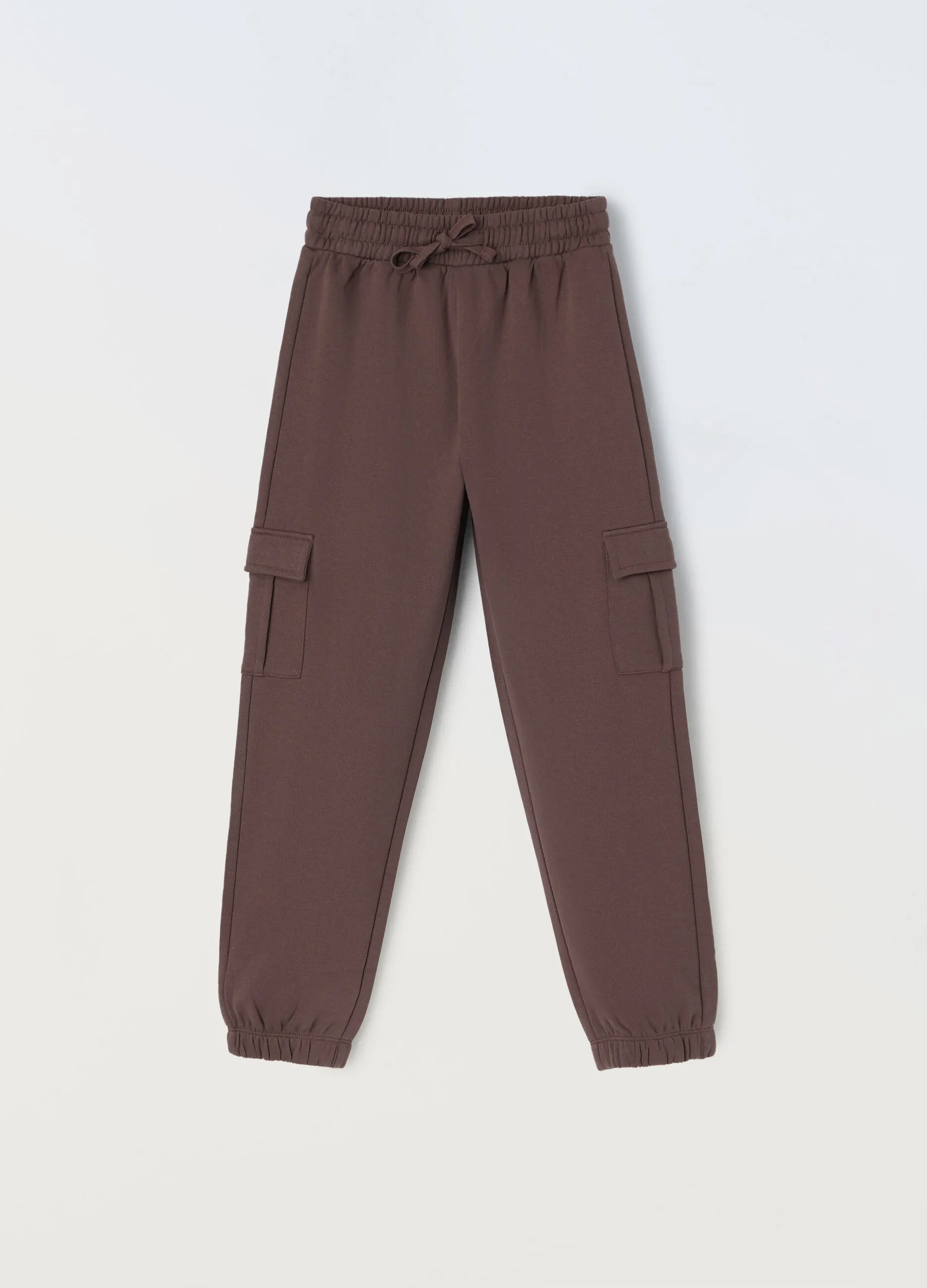 BLUKIDS  Jogger cargo in felpa di misto cotone ragazza