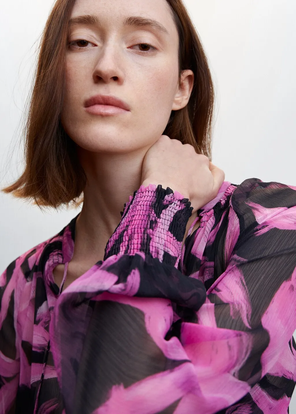 Blusa chiffon stampata