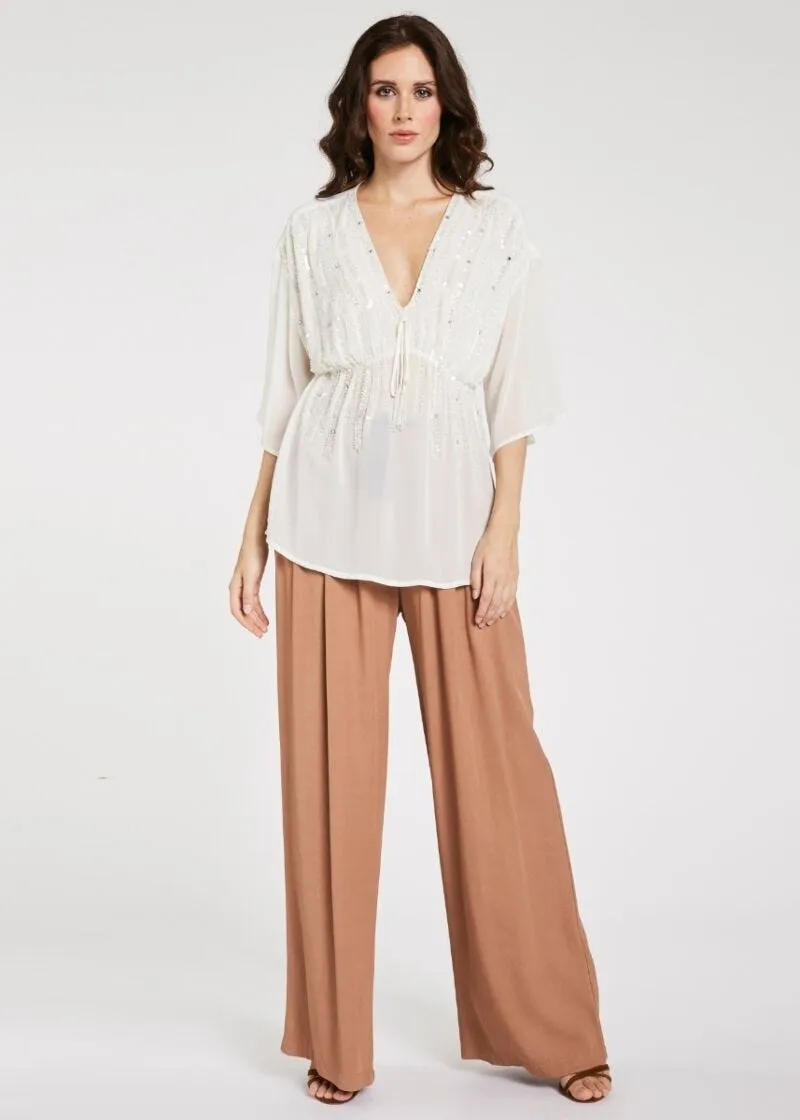 Blusa con paillette