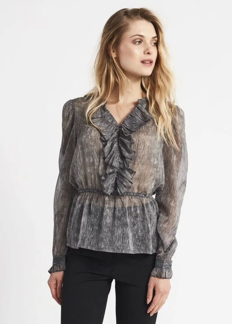 Blusa con rouches