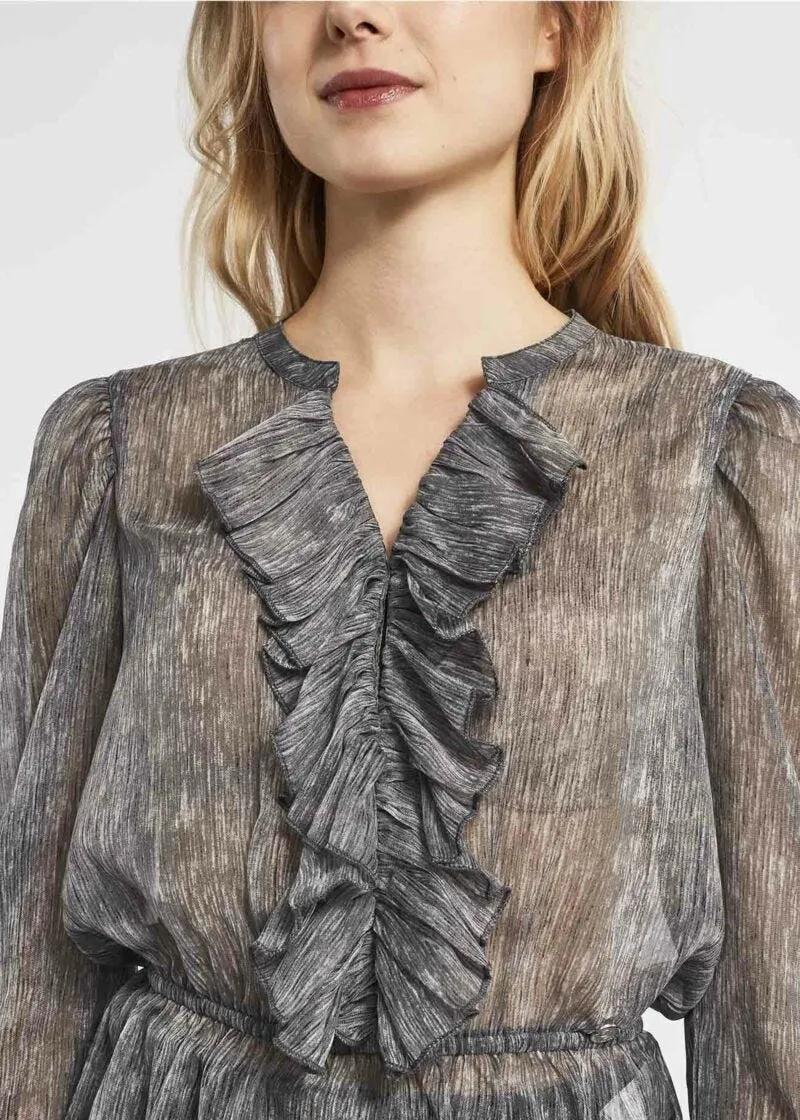 Blusa con rouches