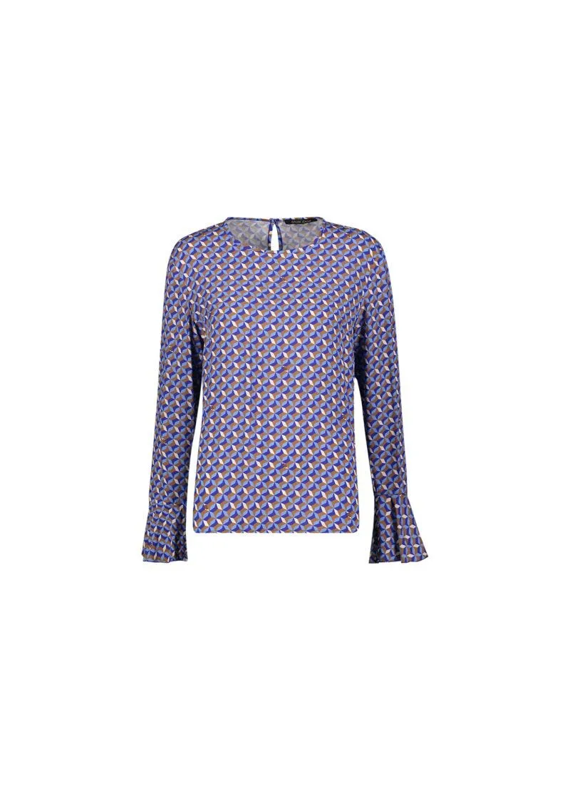 Blusa con stampa geometrica