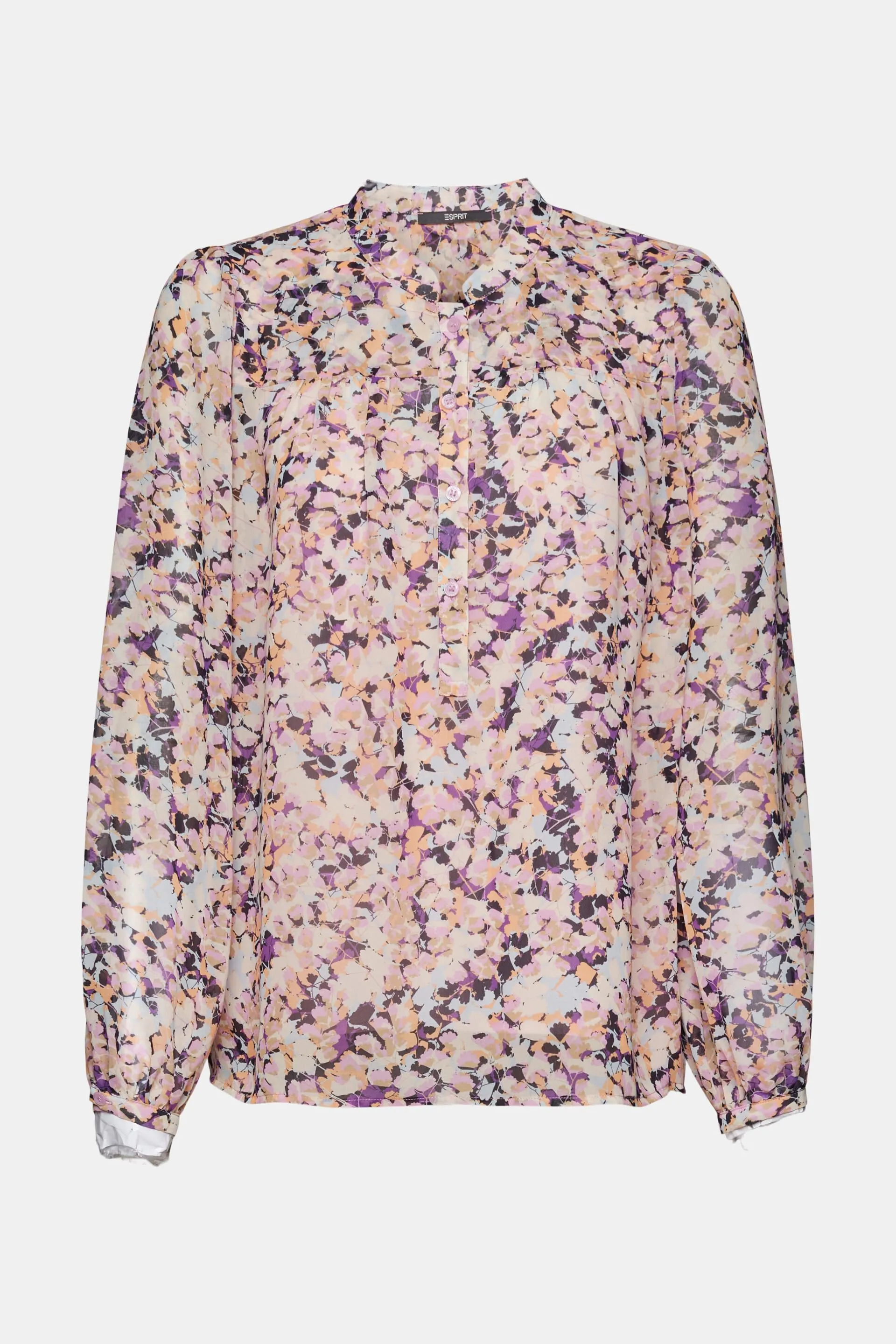 Blusa in chiffon con motivo
