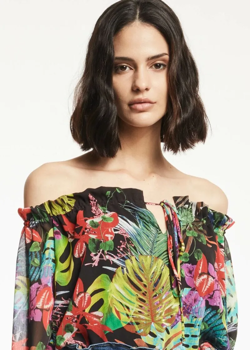 Blusa in chiffon