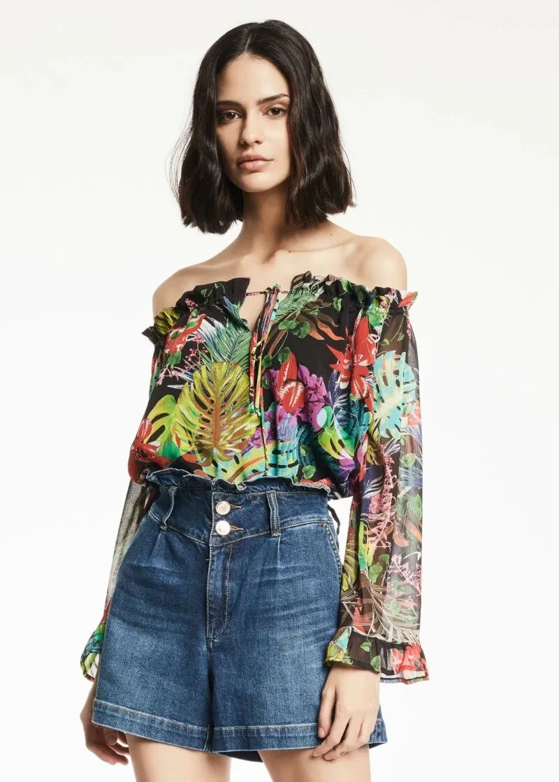 Blusa in chiffon