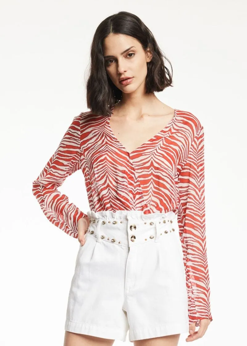 Blusa in georgette