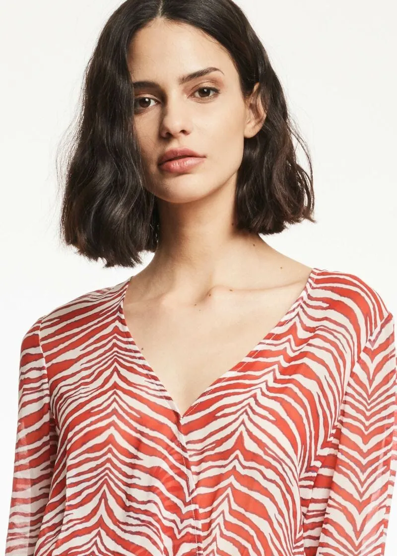 Blusa in georgette