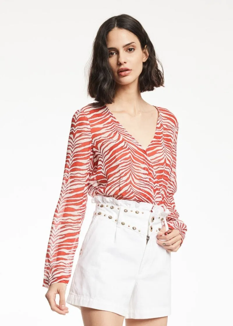 Blusa in georgette
