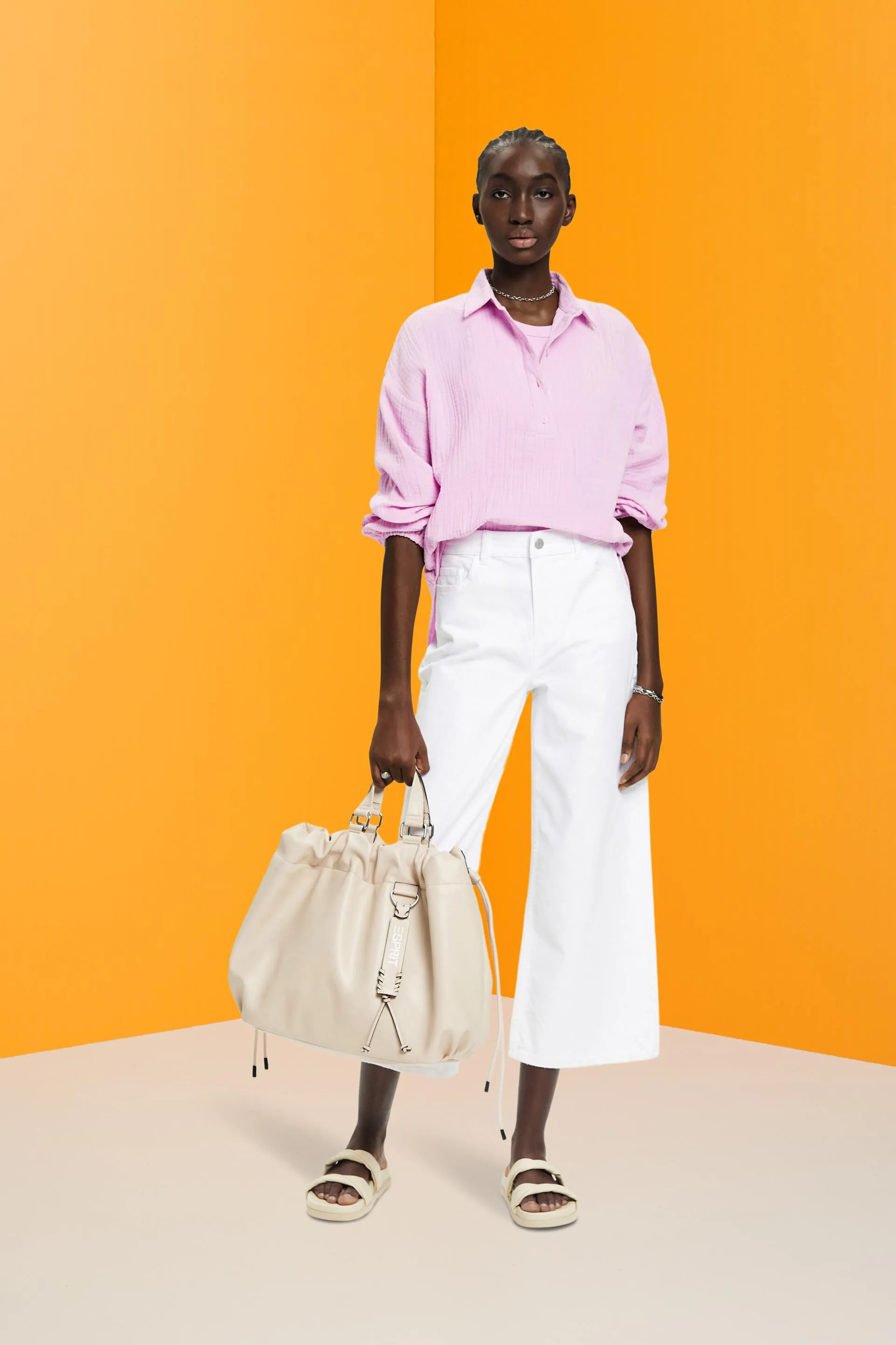 Blusa strutturata in cotone