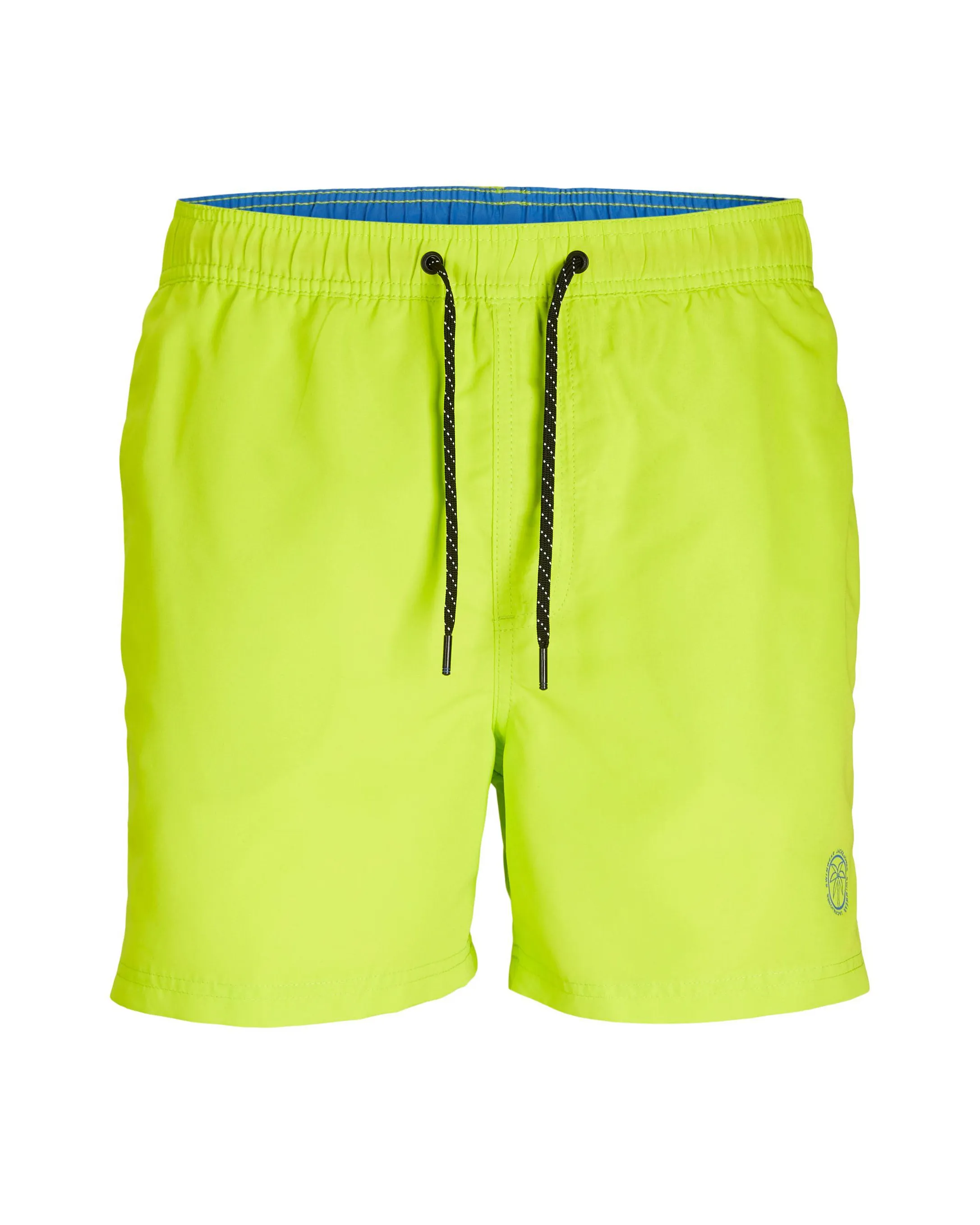 Boxer mare giallo fluo tinta unita con taschino sul retro