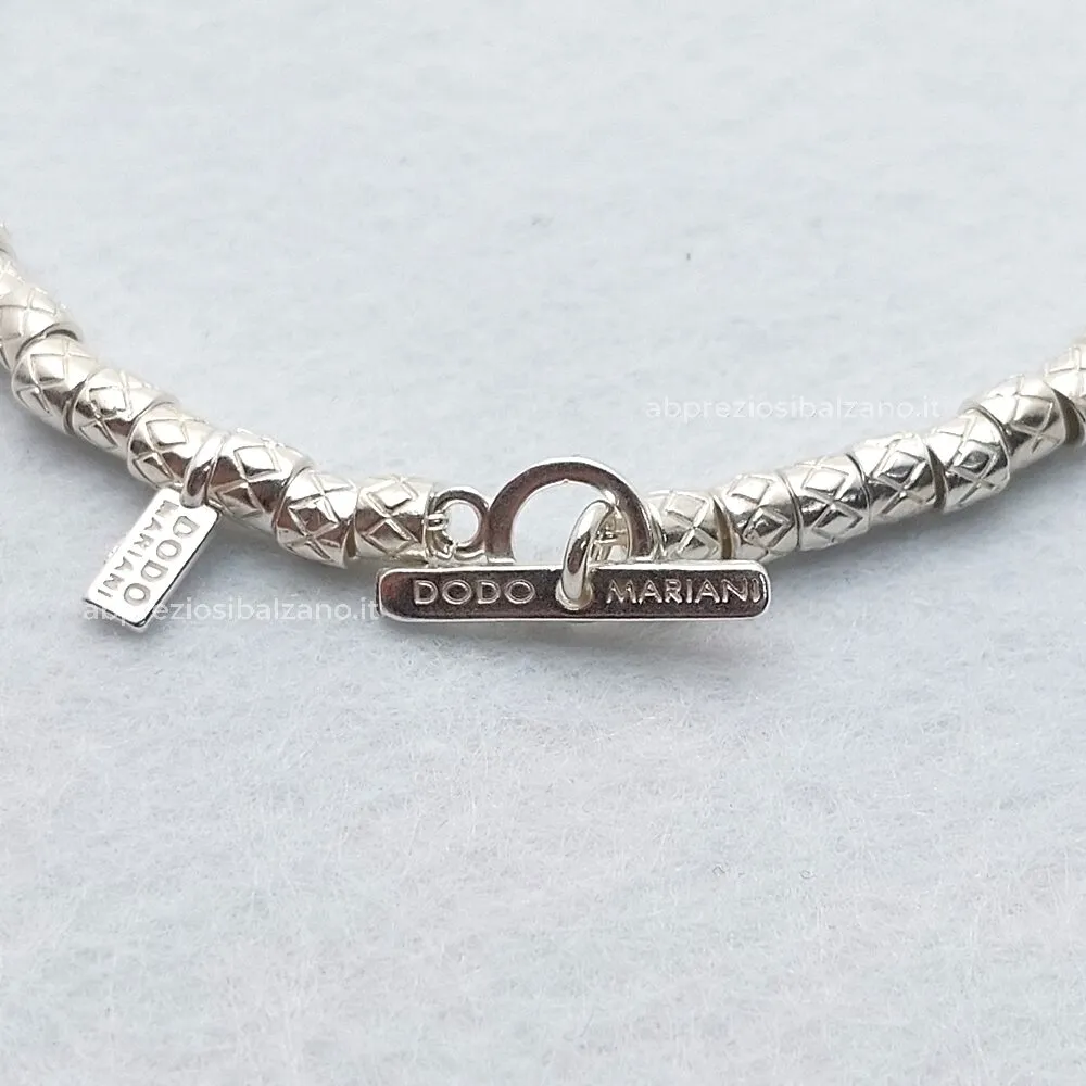 Bracciale BIANCO NERO con Pigne e Conchiglie in Argento Dodo Mariani