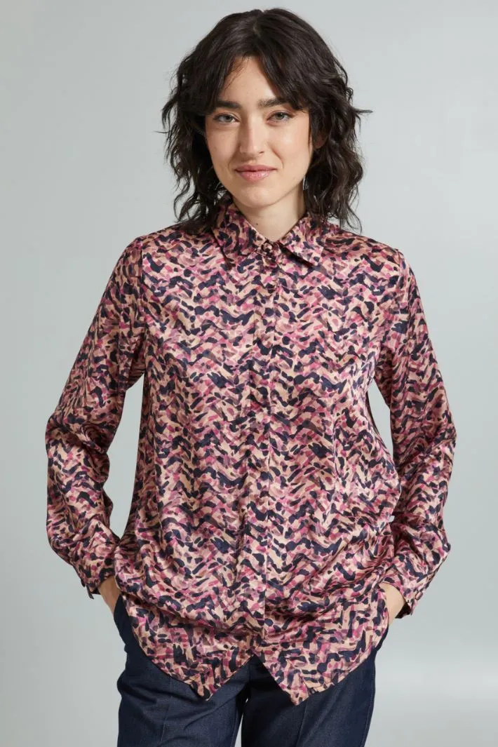 Camicia con stampa all over