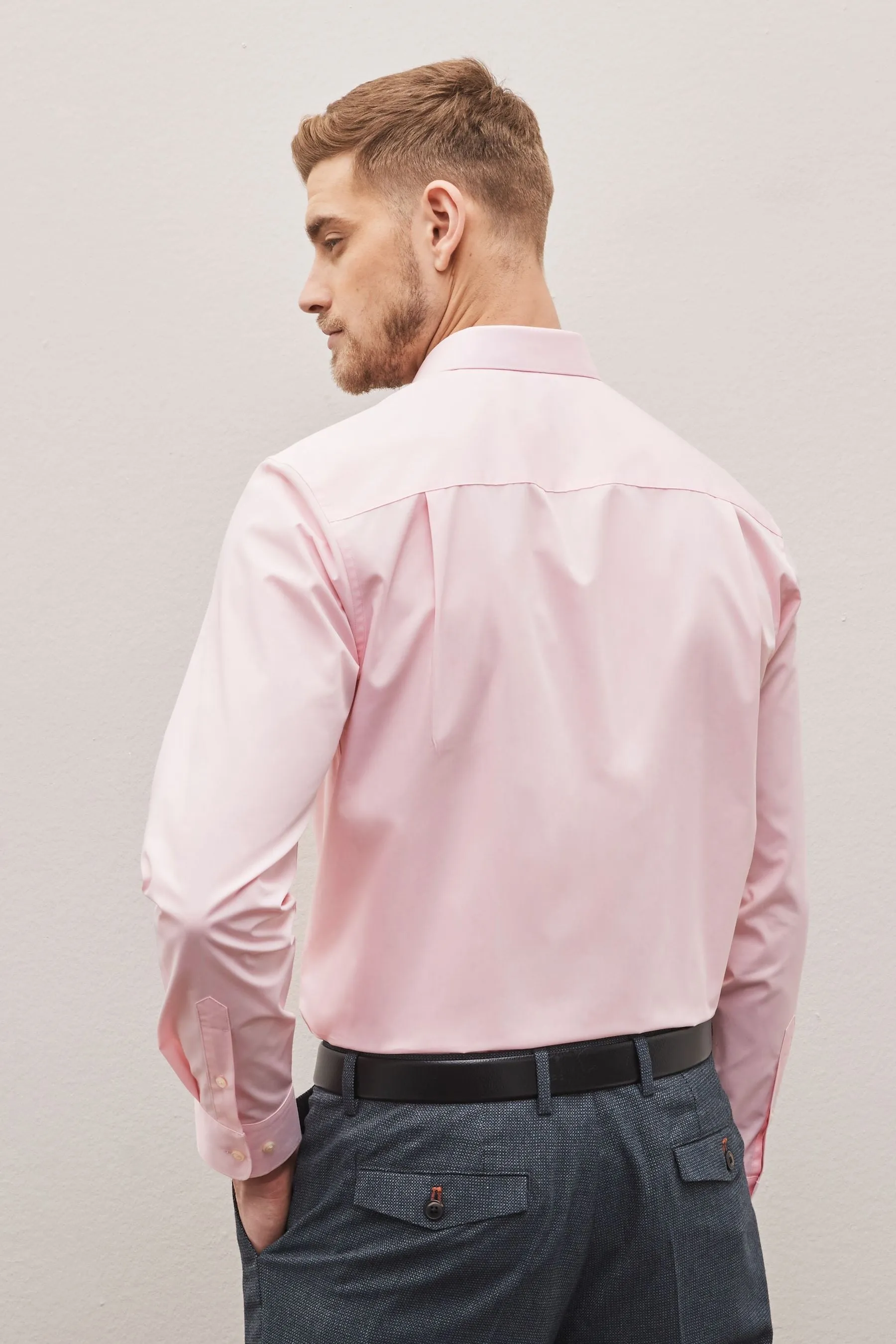 Camicia easy care a polsino singolo