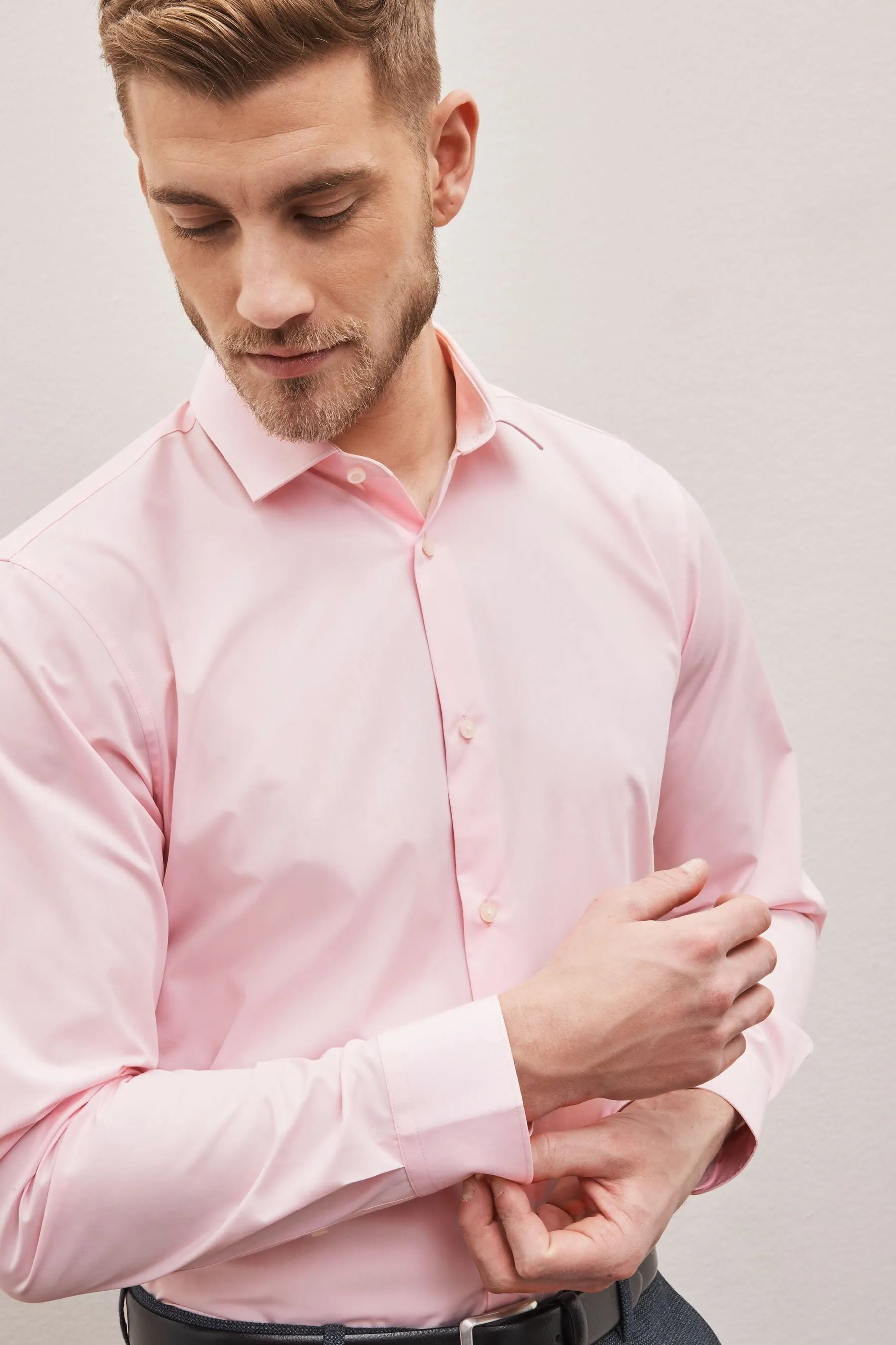 Camicia easy care a polsino singolo