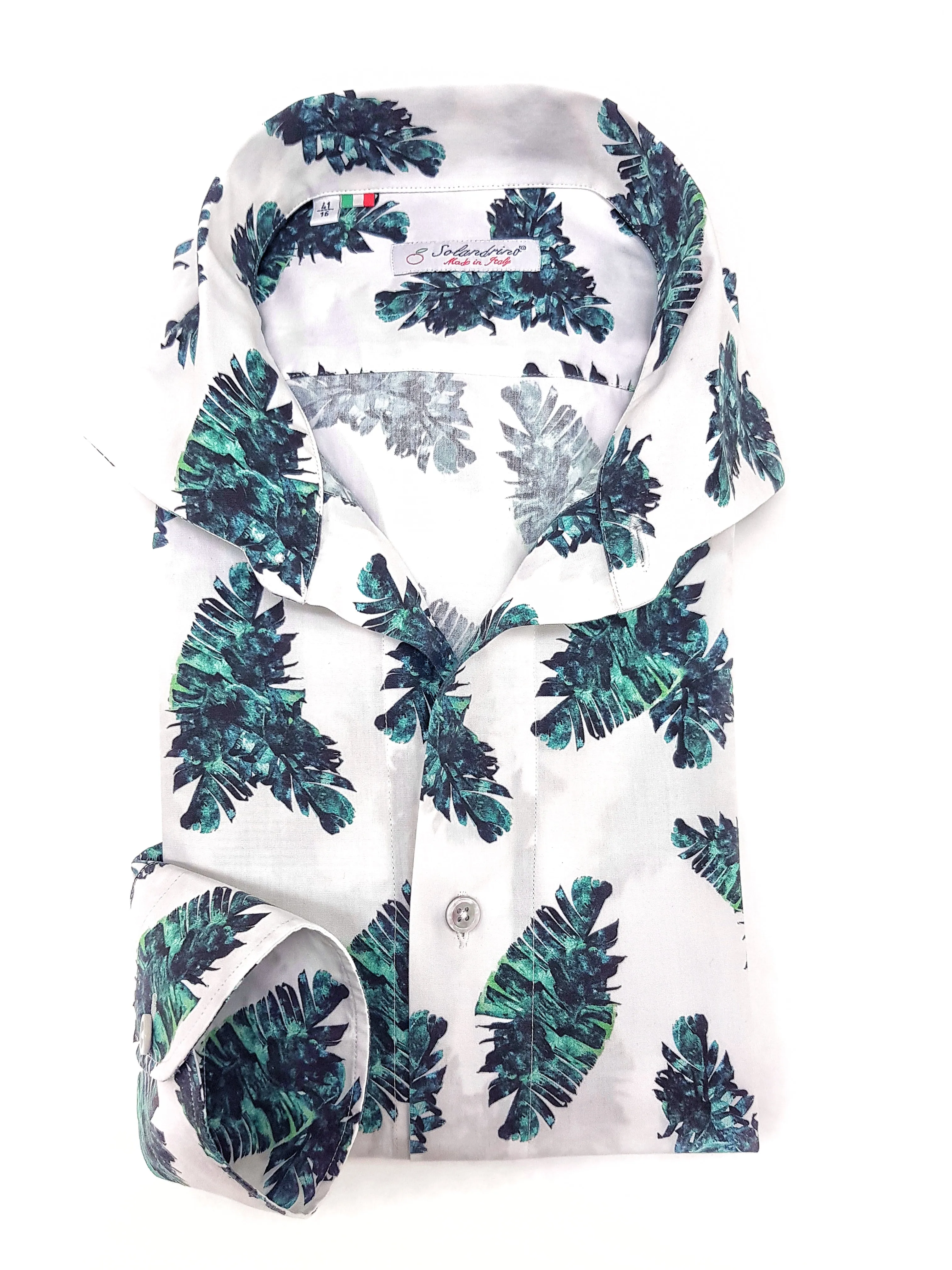 Camicia hawaii Fashion cotone fantasia cotone made in italy