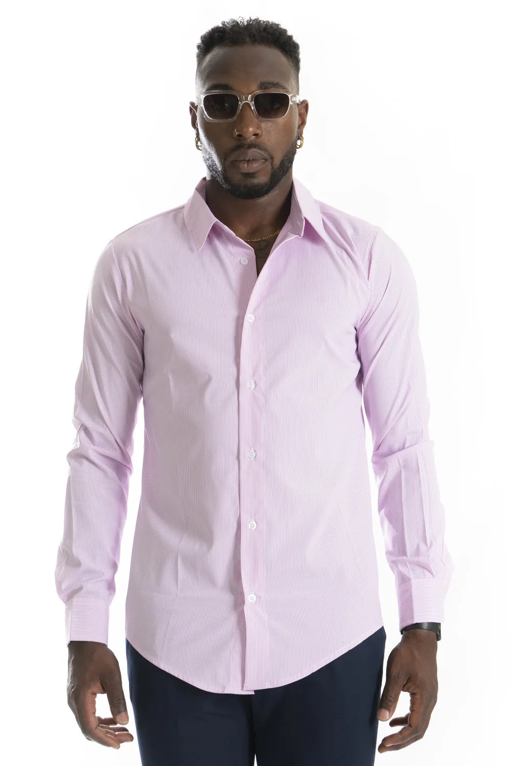 Camicia Uomo Con Fantasia A righe Sottili Art. CM214