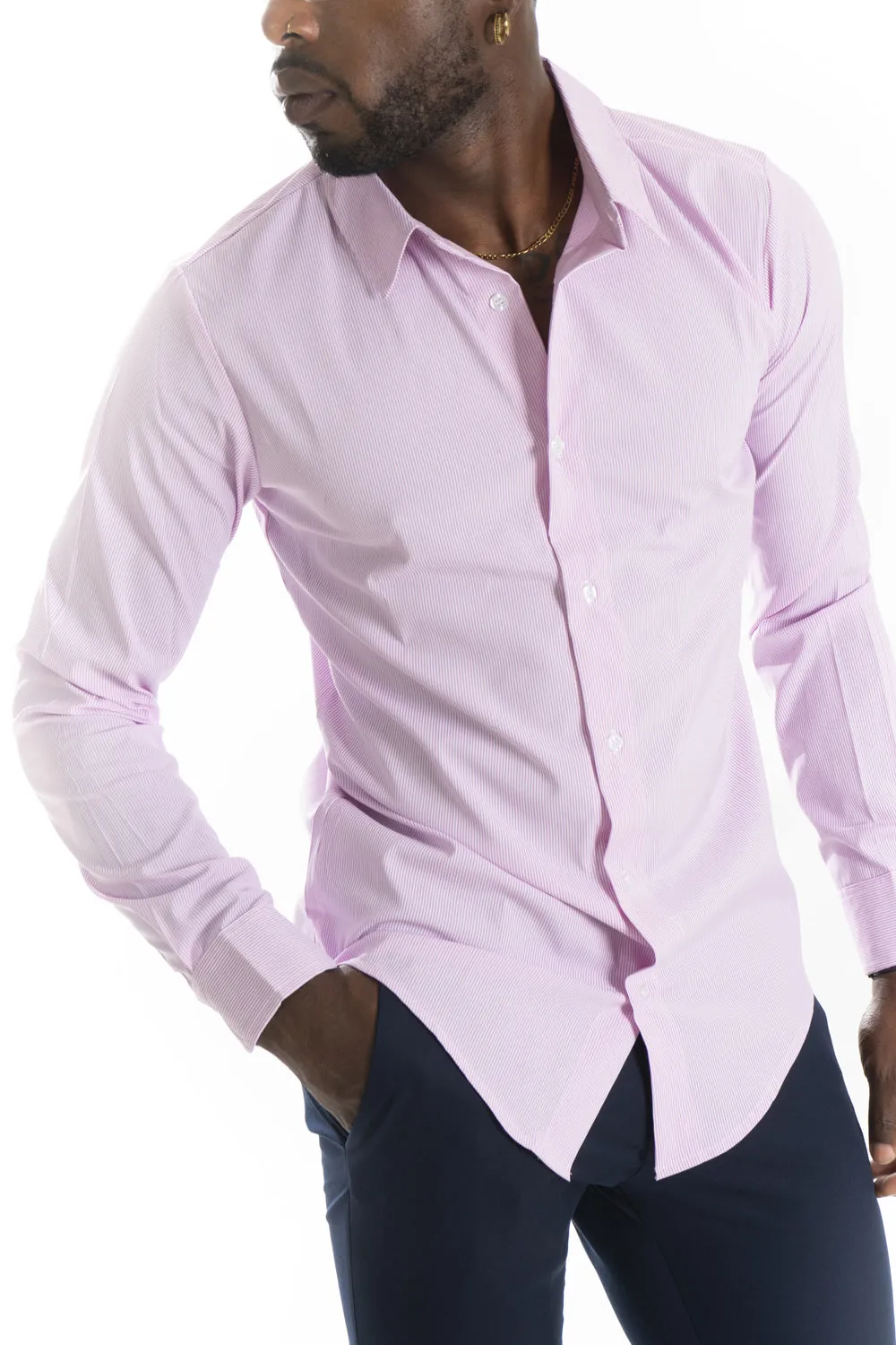 Camicia Uomo Con Fantasia A righe Sottili Art. CM214