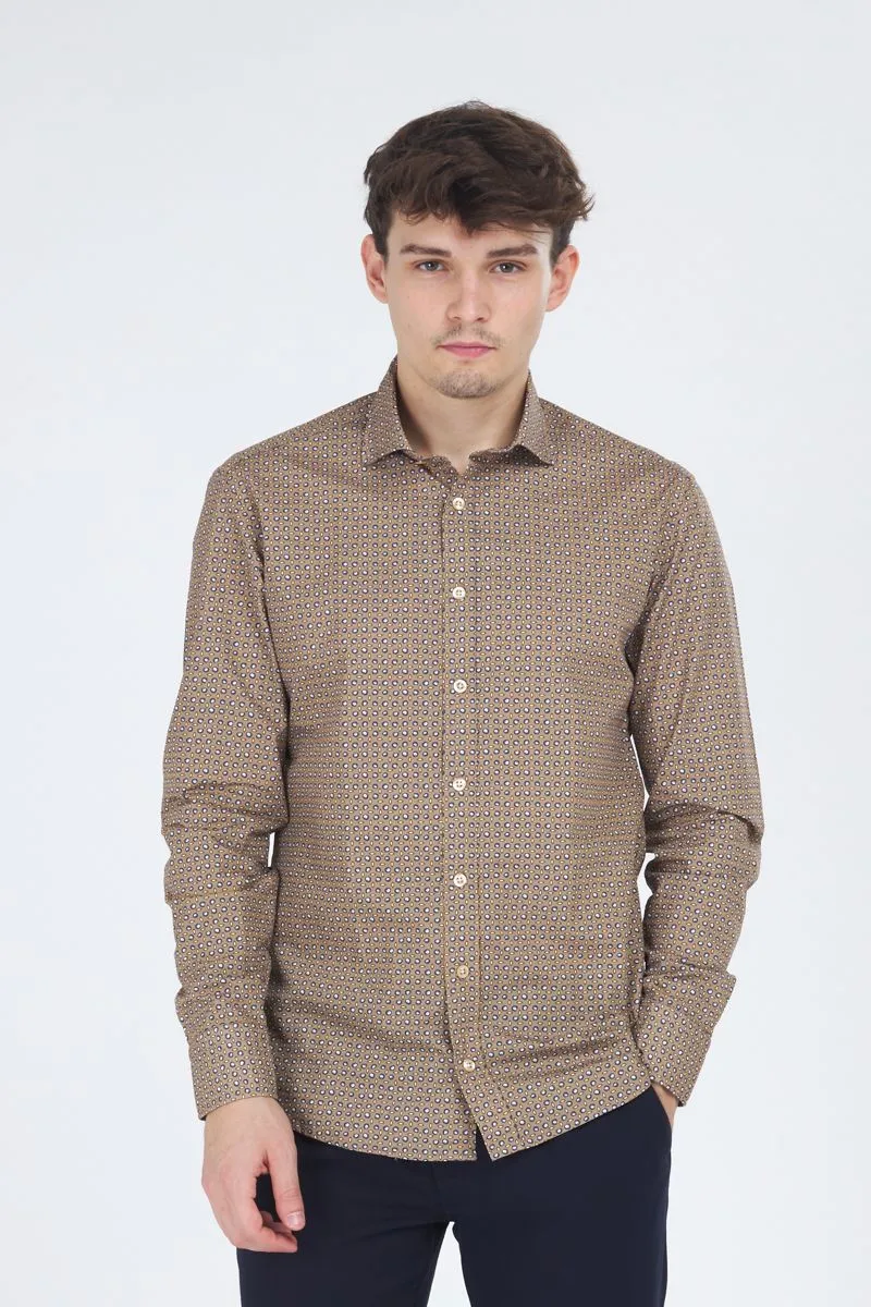 Camicia Uomo Tortora